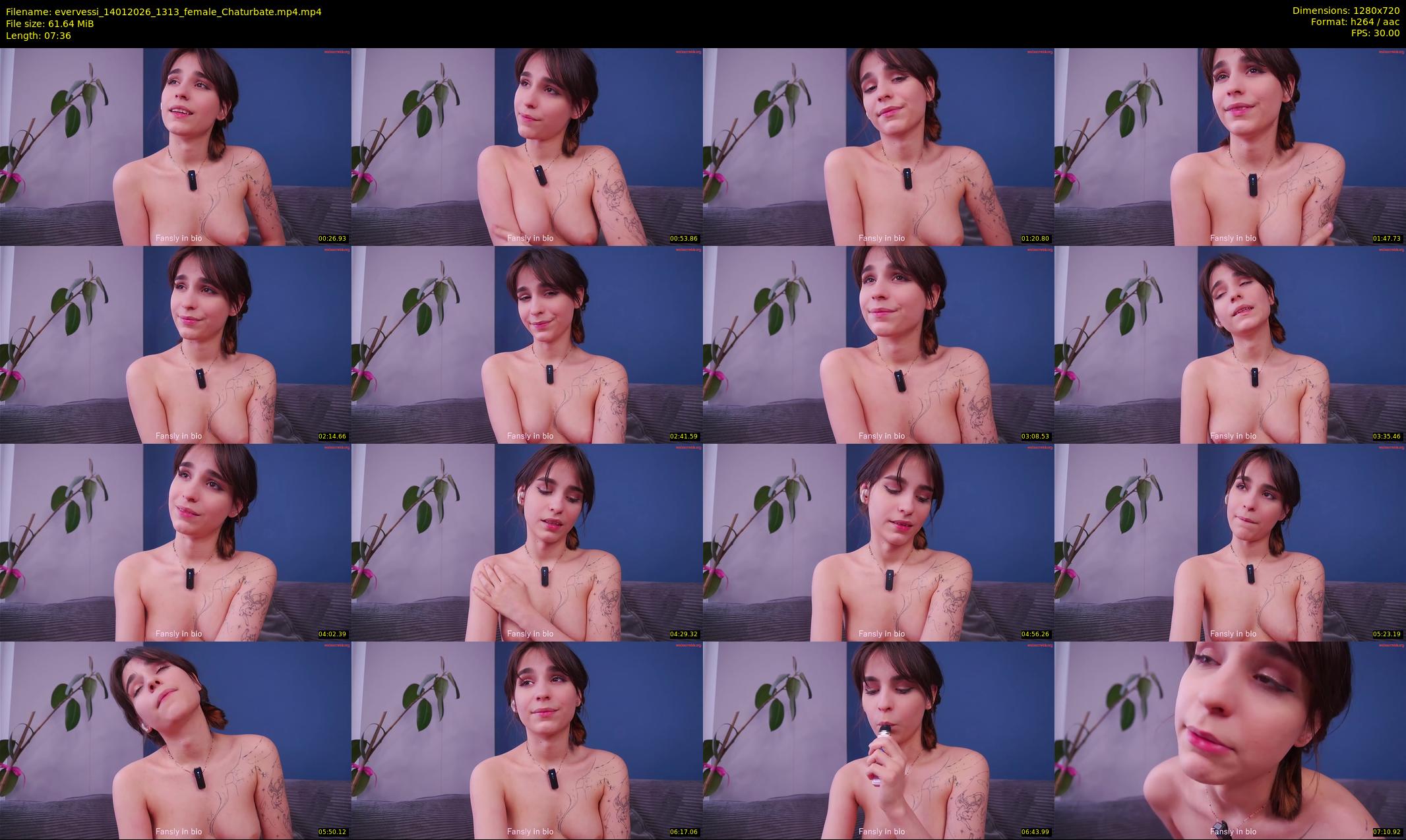 evervessi — 8 minute Chaturbate female cam show recording, 720p, Jan 14, 2026