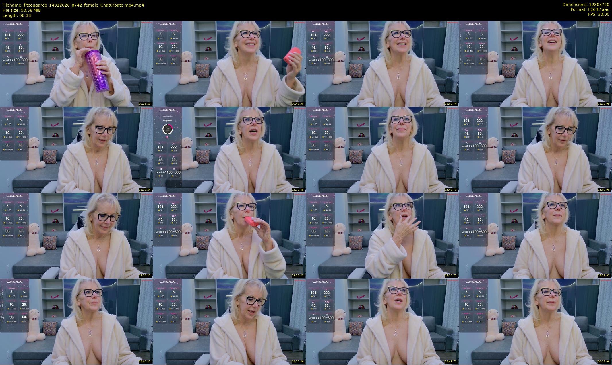 fitcougarcb — 7 minute Chaturbate female cam show recording, 720p, Jan 14, 2026