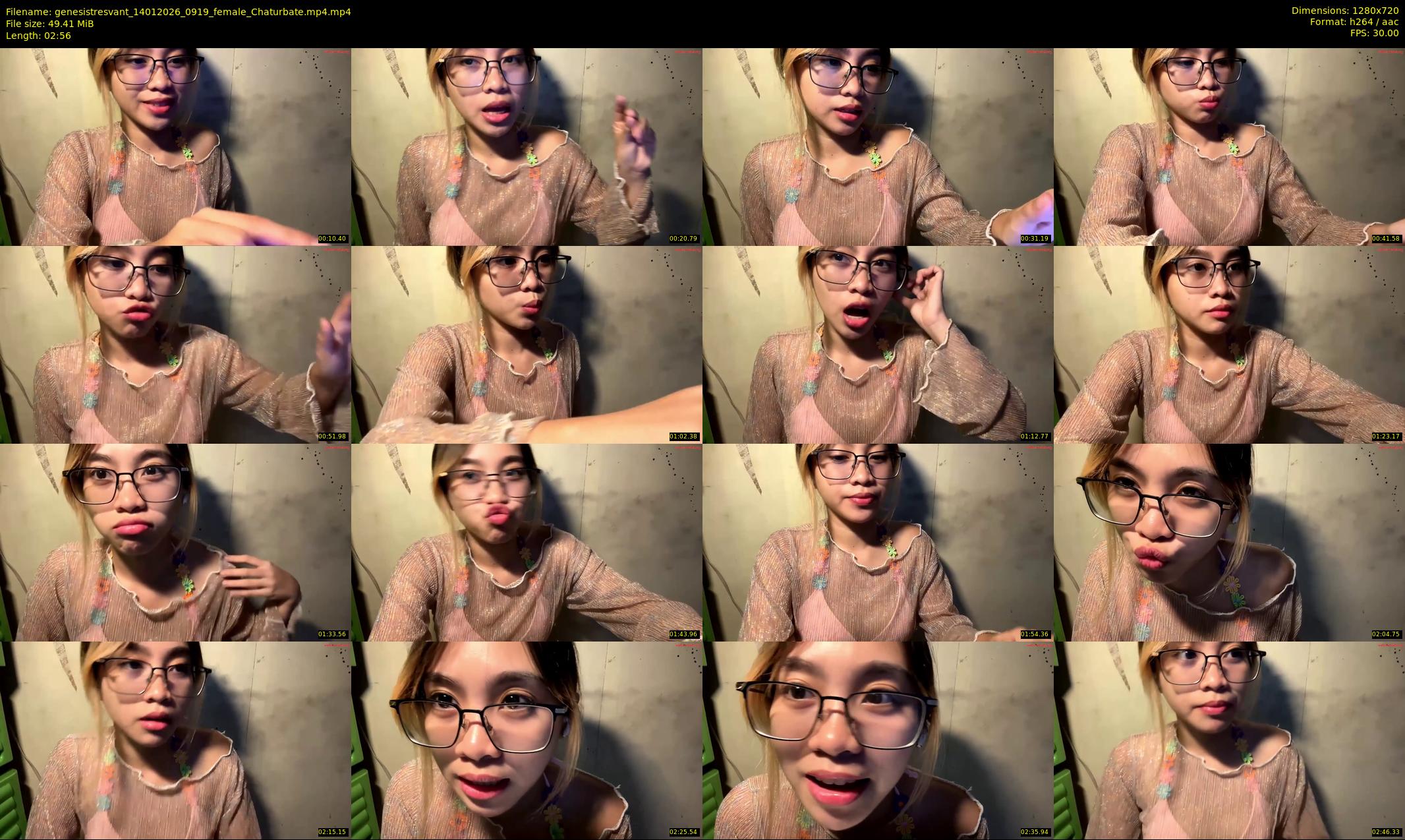 genesistresvant — 3 minute Chaturbate female cam show recording, 720p, Jan 14, 2026