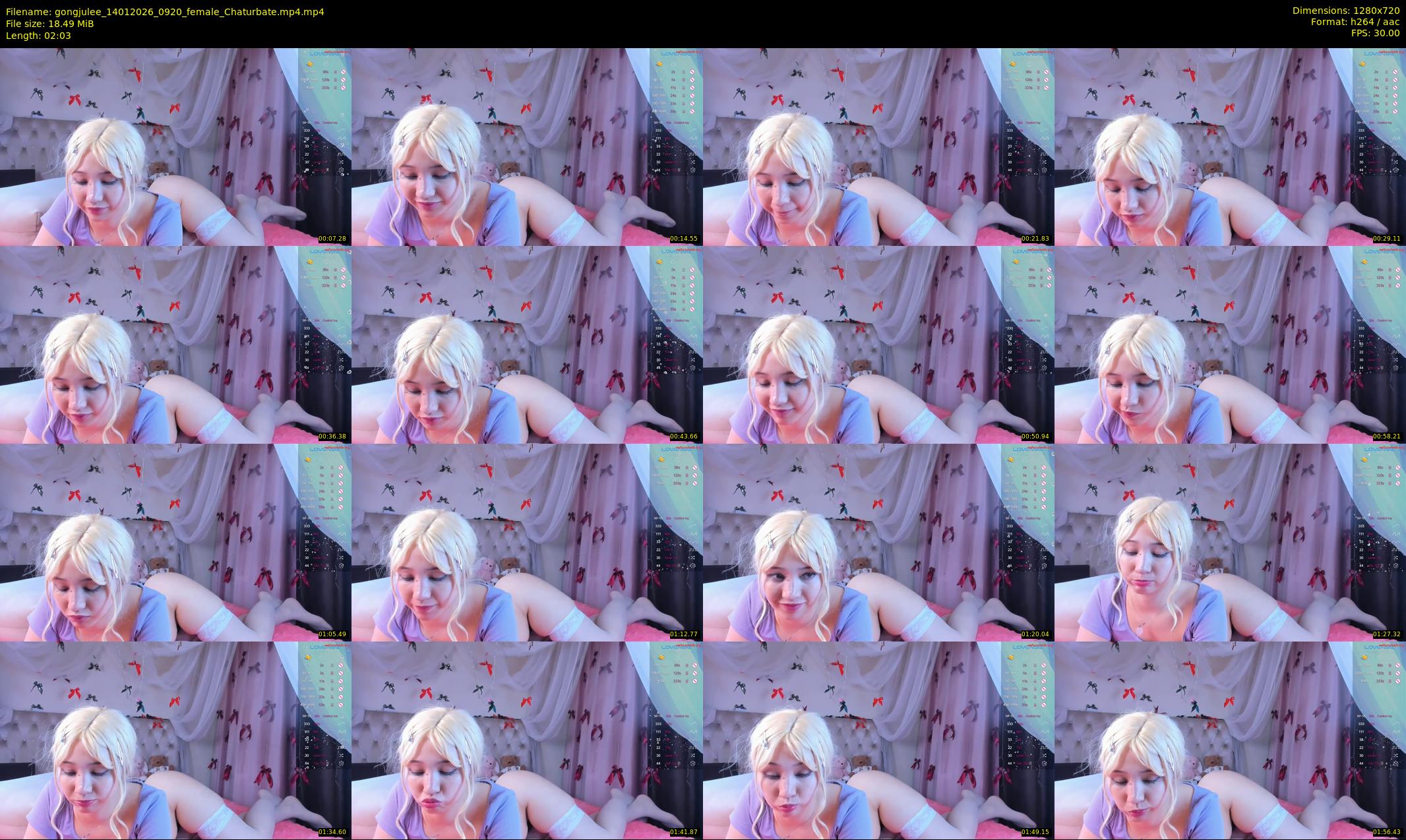 gongjulee — 3 minute Chaturbate female cam show recording, 720p, Jan 14, 2026