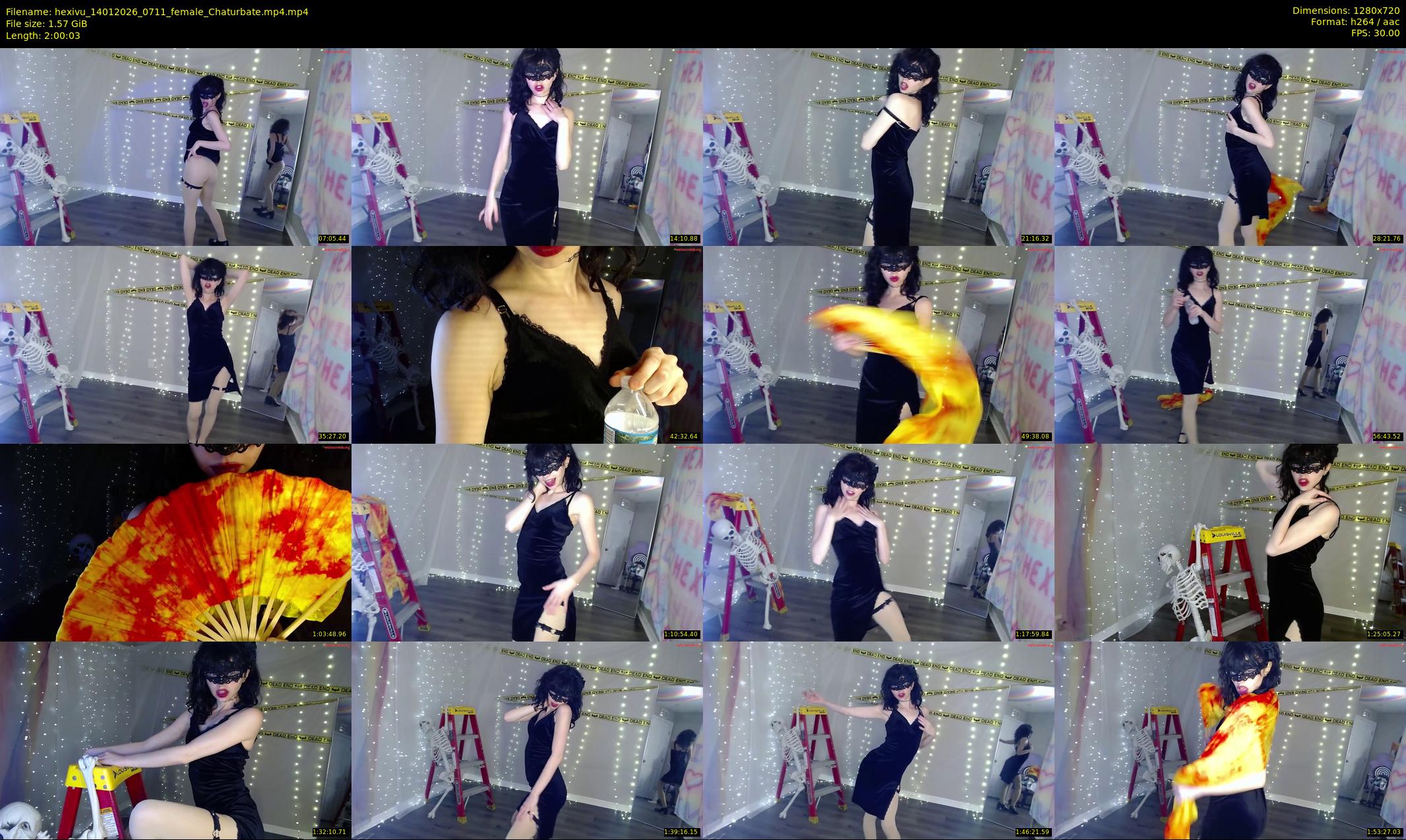 hexivu — 121 minute Chaturbate female cam show recording, 720p, Jan 14, 2026