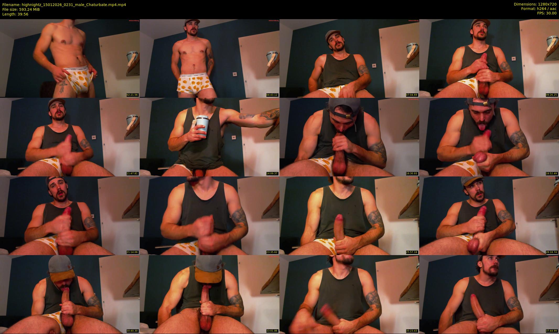 highnightz — 40 minute Chaturbate male cam show recording, 720p, Jan 15, 2026