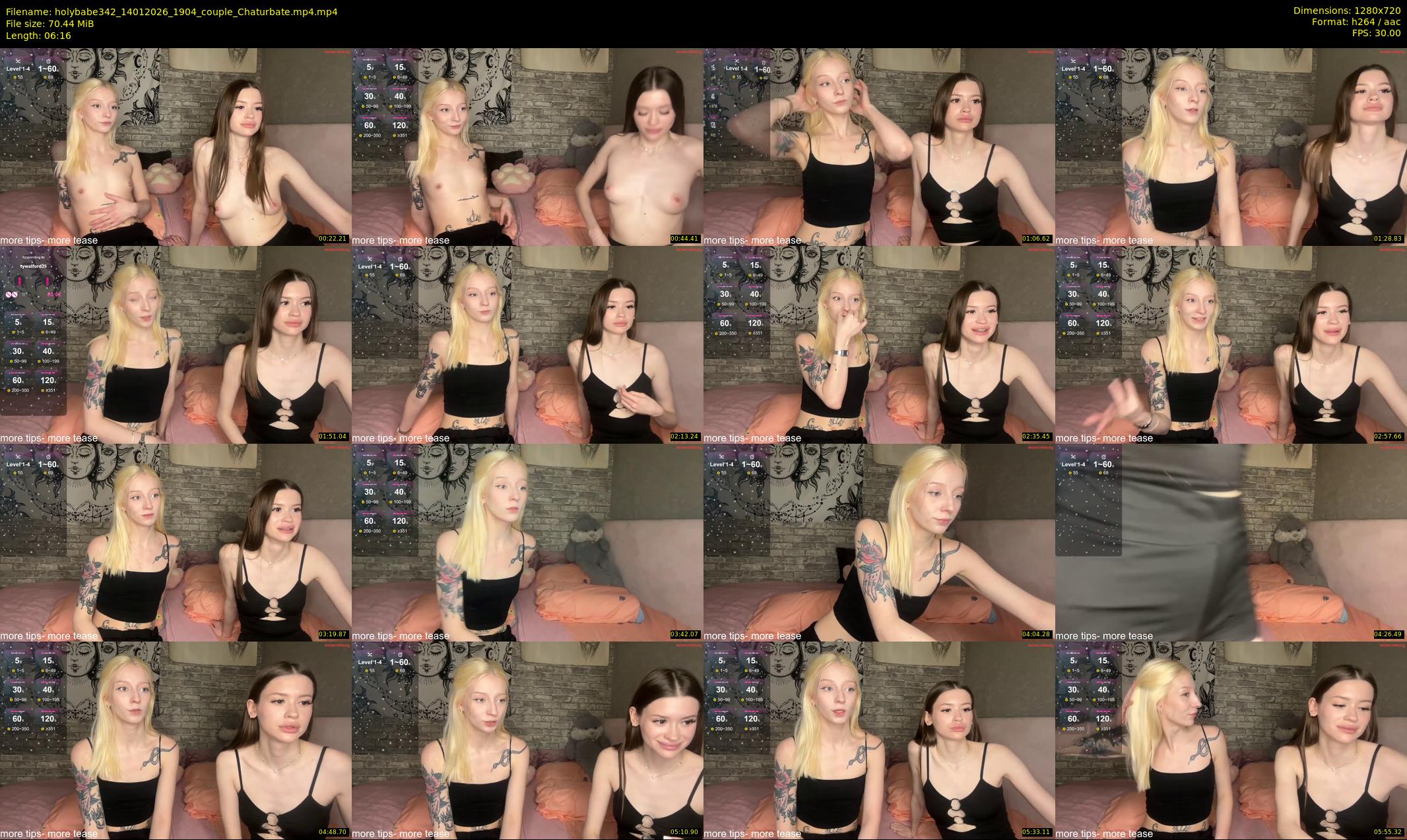 holybabe342 — 7 minute Chaturbate couple cam show recording, 720p, Jan 14, 2026