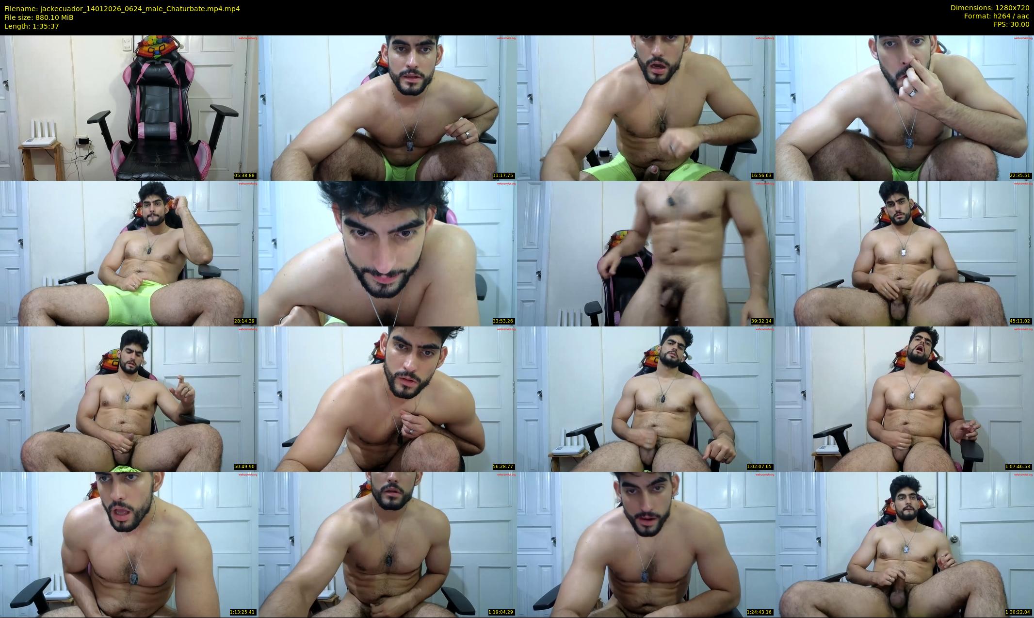 jackecuador — 96 minute Chaturbate male cam show recording, 720p, Jan 14, 2026
