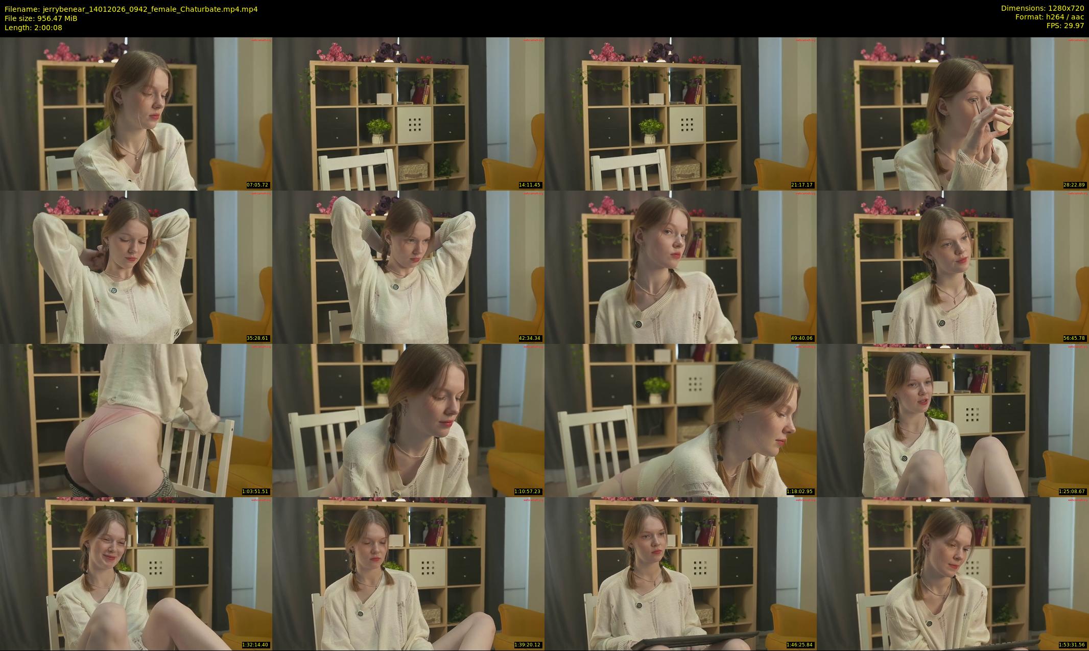 jerrybenear — 121 minute Chaturbate female cam show recording, 720p, Jan 14, 2026