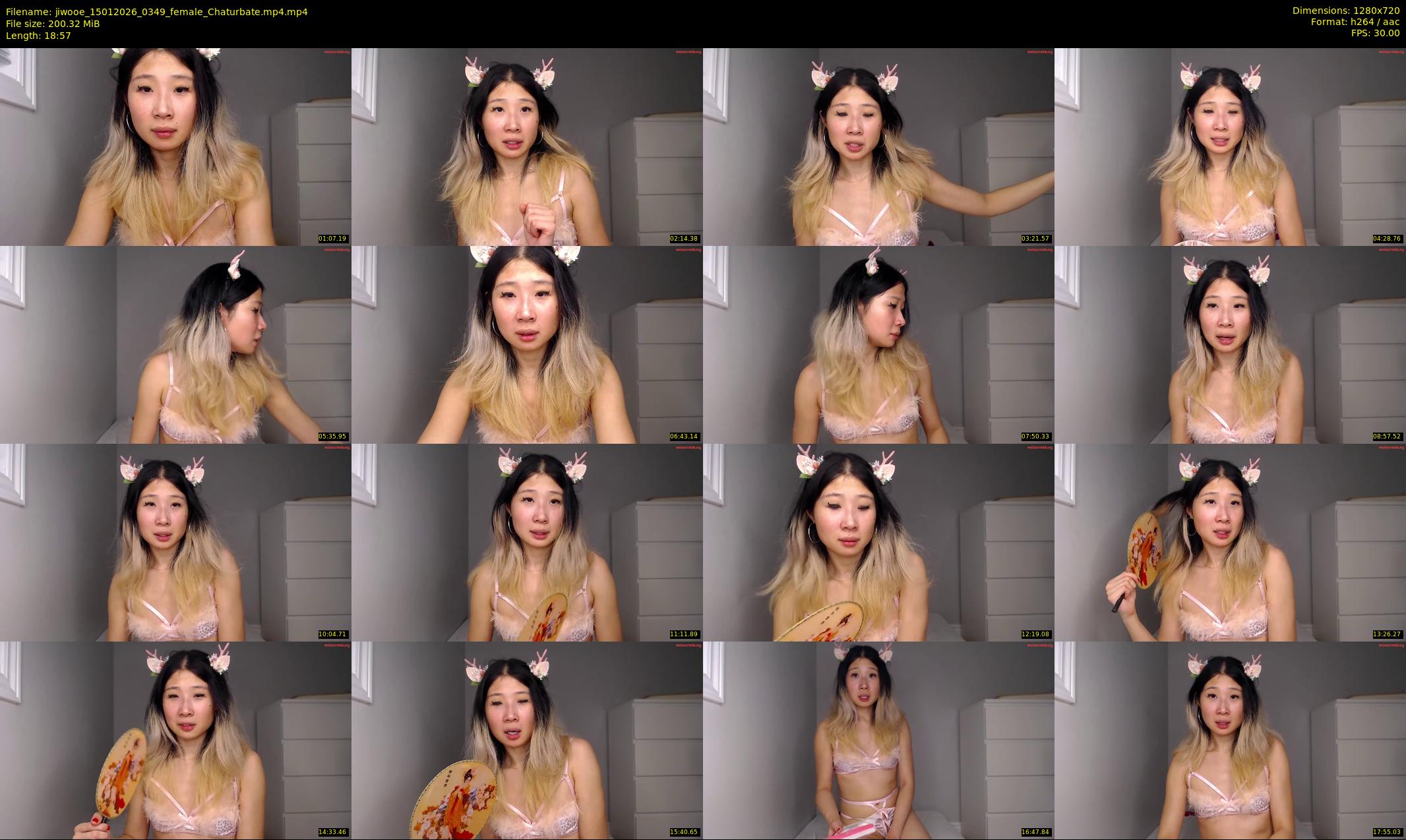 jiwooe — 19 minute Chaturbate female cam show recording, 720p, Jan 15, 2026