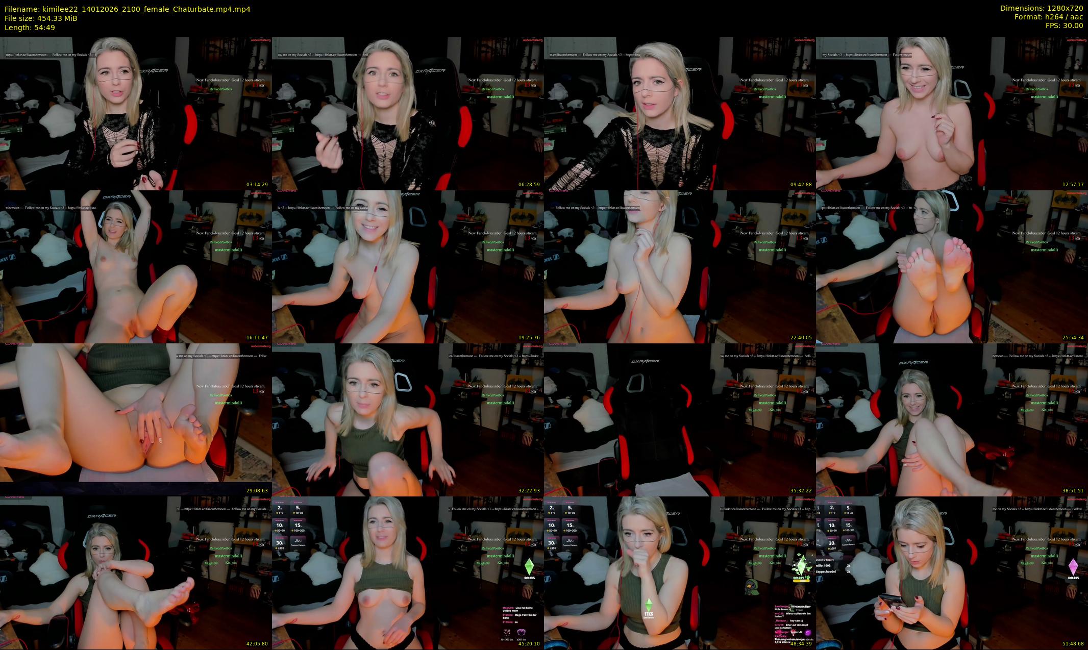 kimilee22 — 55 minute Chaturbate female cam show recording, 720p, Jan 14, 2026