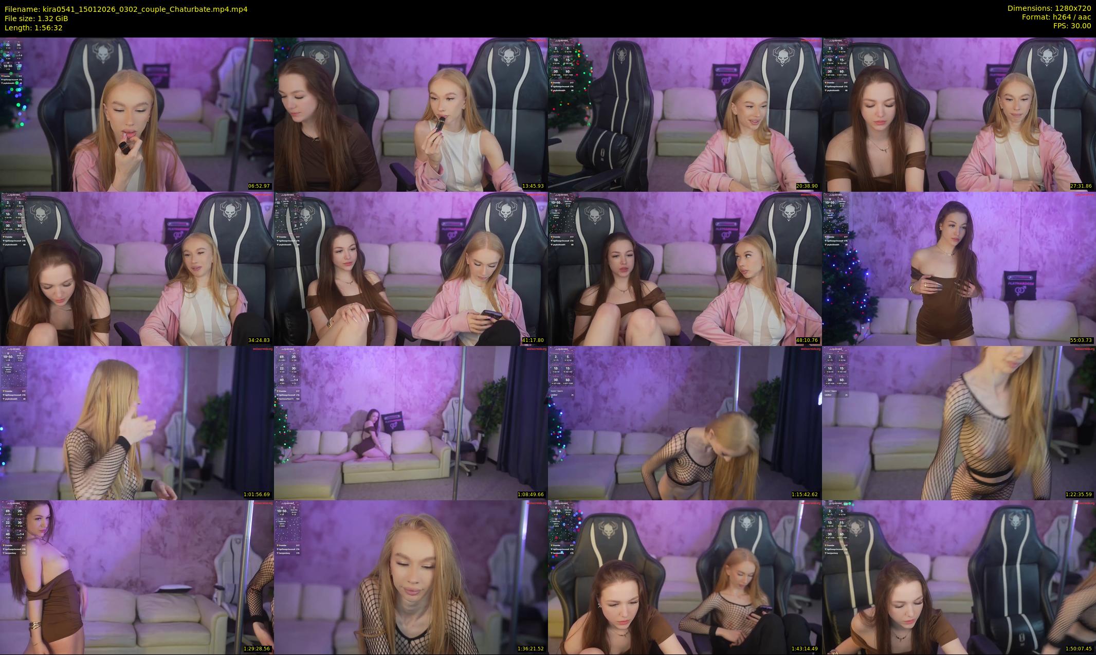 kira0541 — 117 minute Chaturbate couple cam show recording, 720p, Jan 15, 2026
