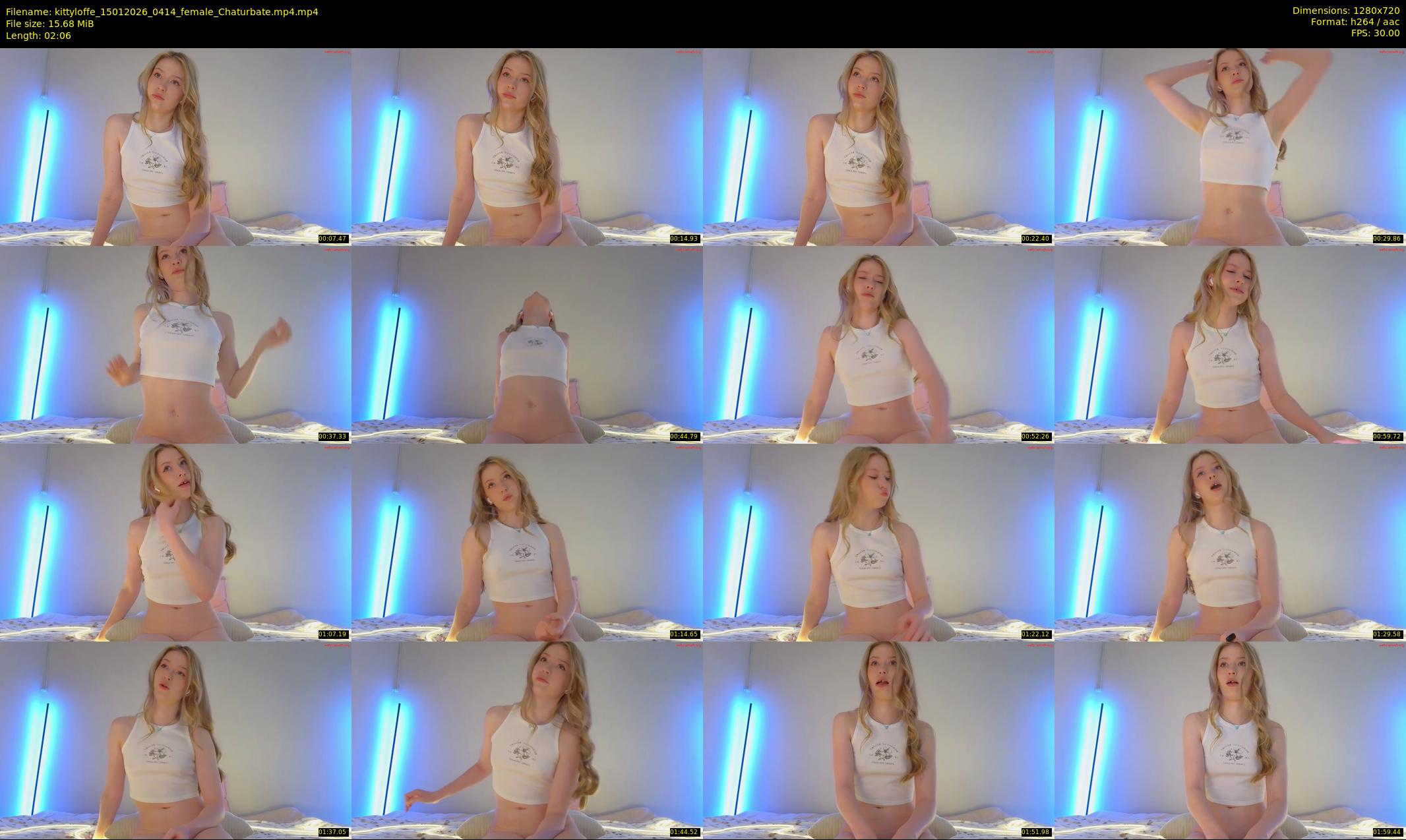 kittyloffe — 3 minute Chaturbate female cam show recording, 720p, Jan 15, 2026