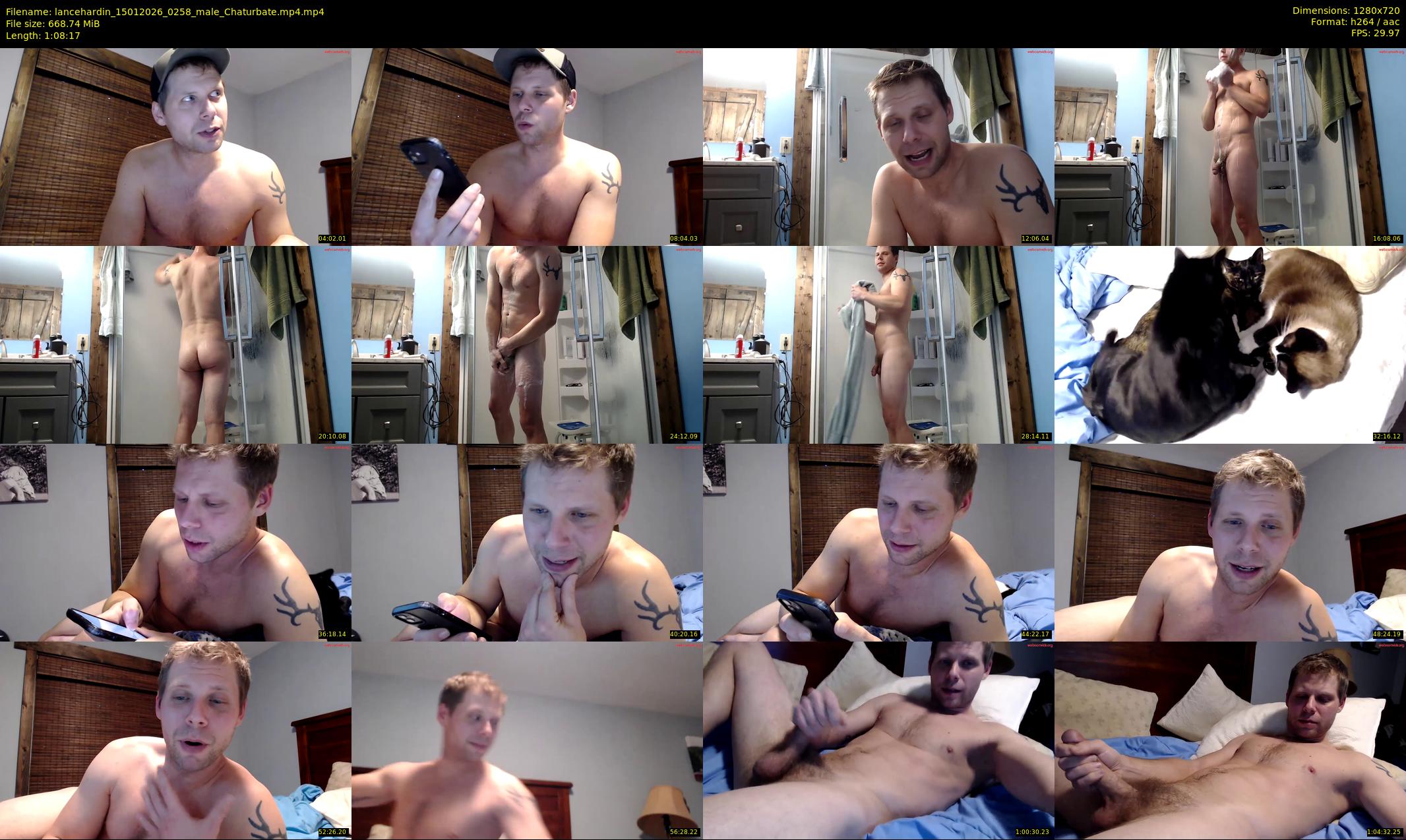 lancehardin — 69 minute Chaturbate male cam show recording, 720p, Jan 15, 2026