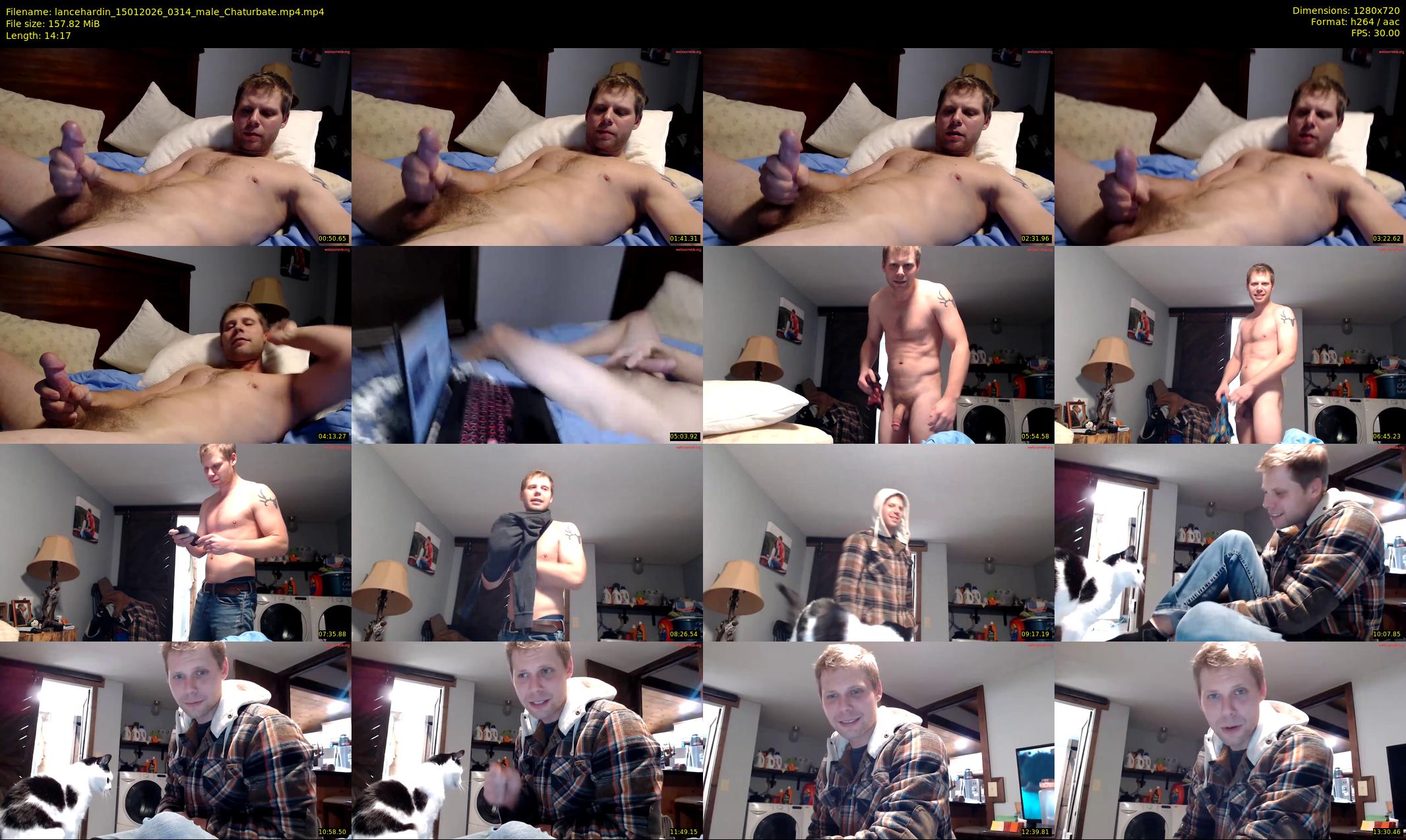 lancehardin — 15 minute Chaturbate male cam show recording, 720p, Jan 15, 2026