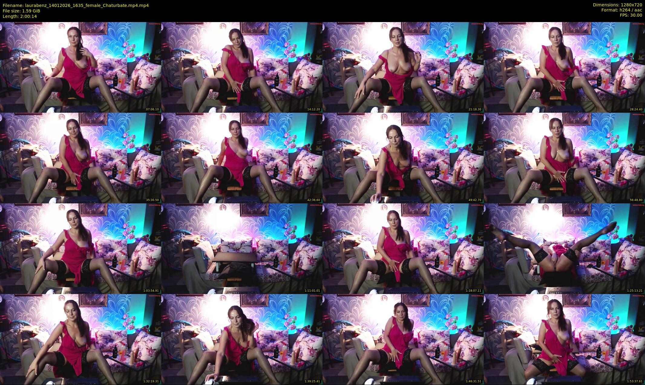 laurabenz — 121 minute Chaturbate female cam show recording, 720p, Jan 14, 2026