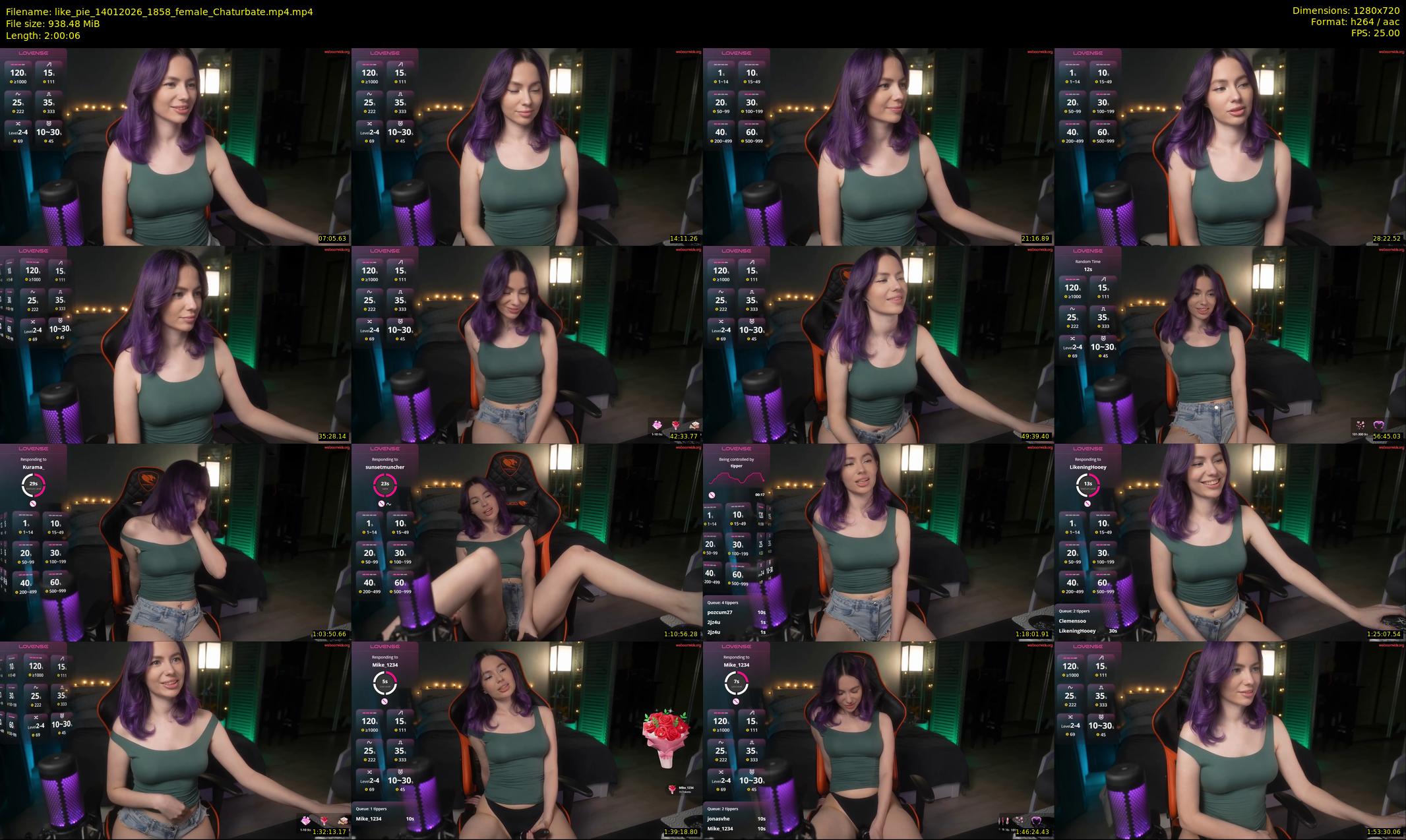 like_pie — 121 minute Chaturbate couple cam show recording, 720p, Jan 14, 2026