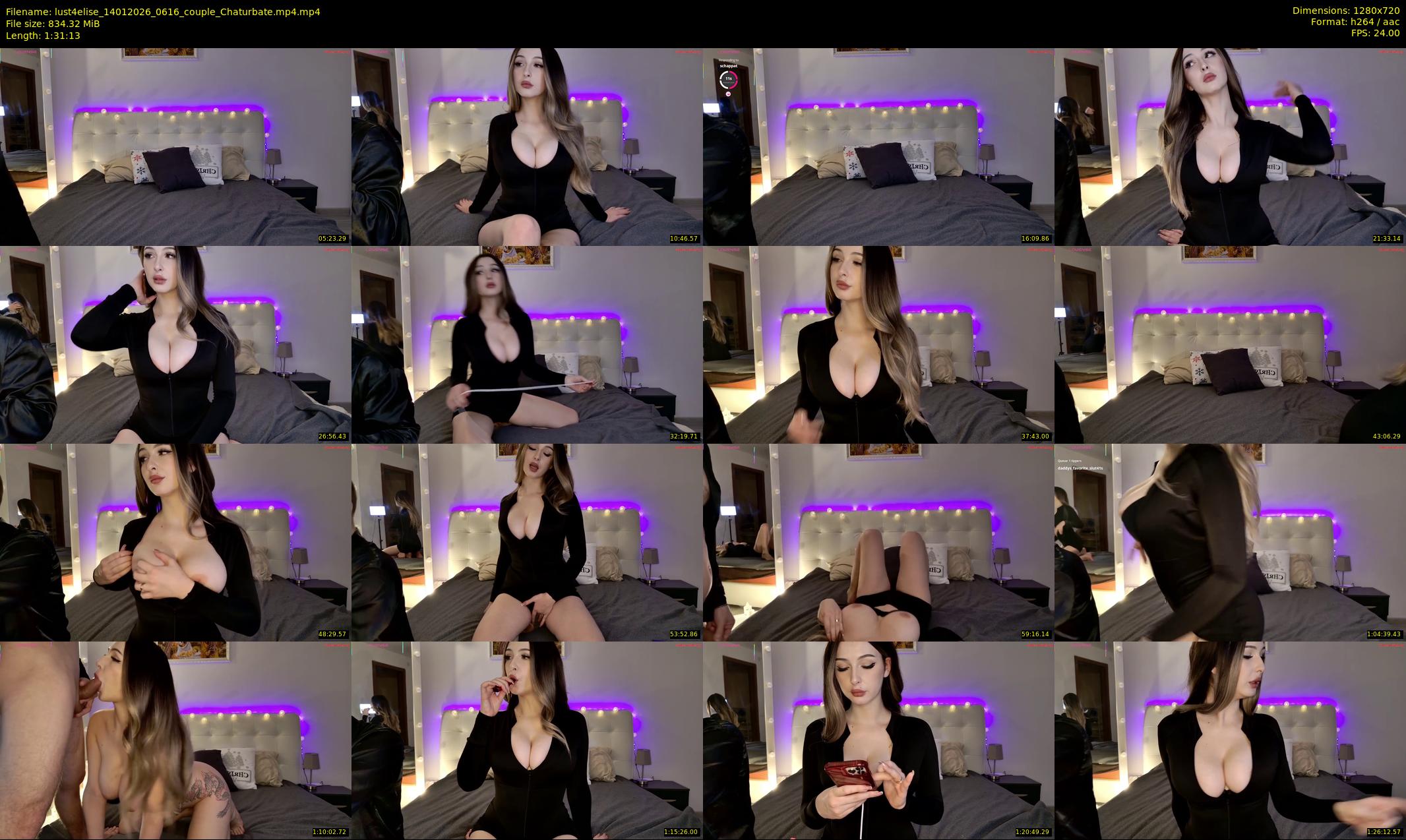 lust4elise — 92 minute Chaturbate couple cam show recording, 720p, Jan 14, 2026
