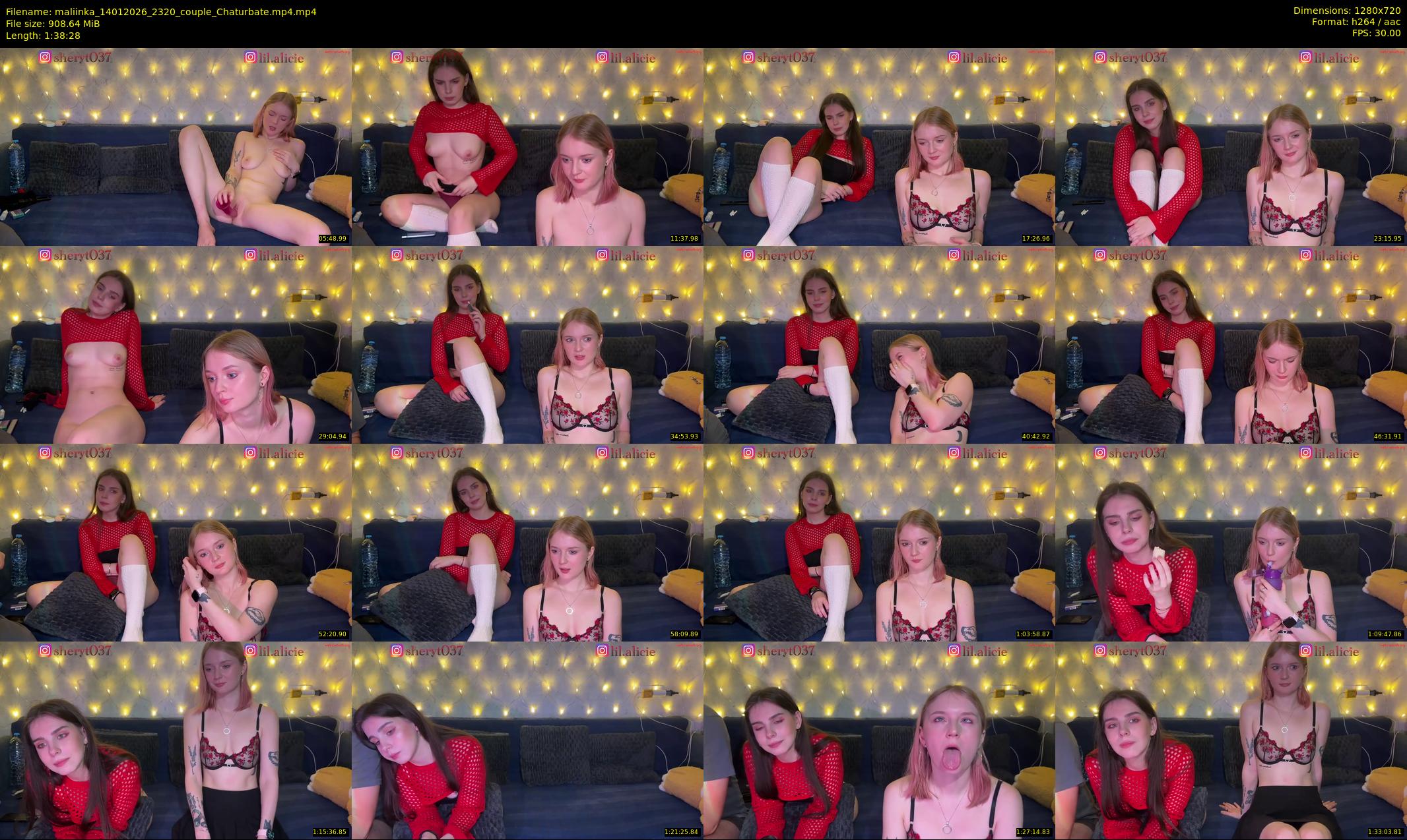 maliinka — 99 minute Chaturbate couple cam show recording, 720p, Jan 14, 2026