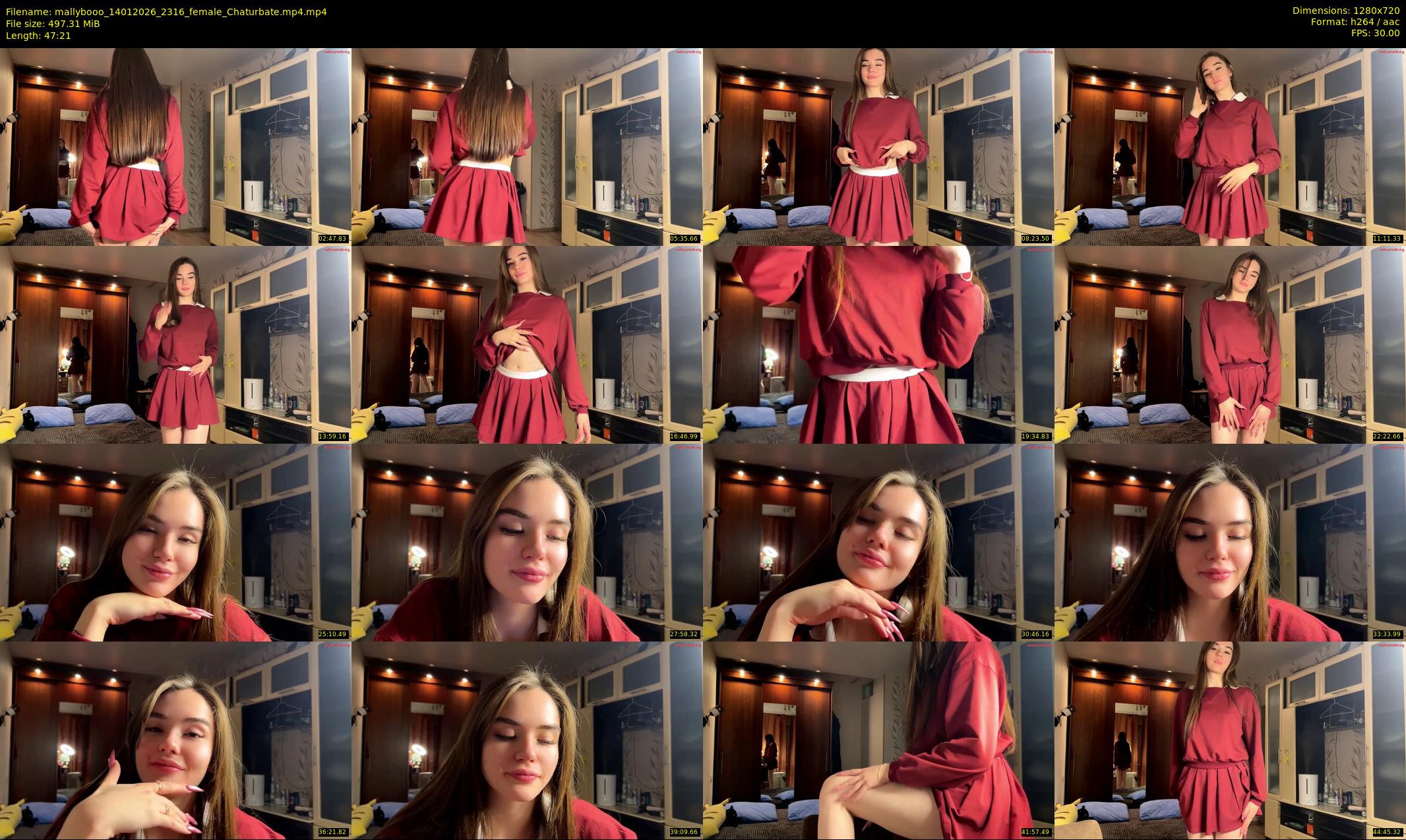 mallybooo — 48 minute Chaturbate female cam show recording, 720p, Jan 14, 2026