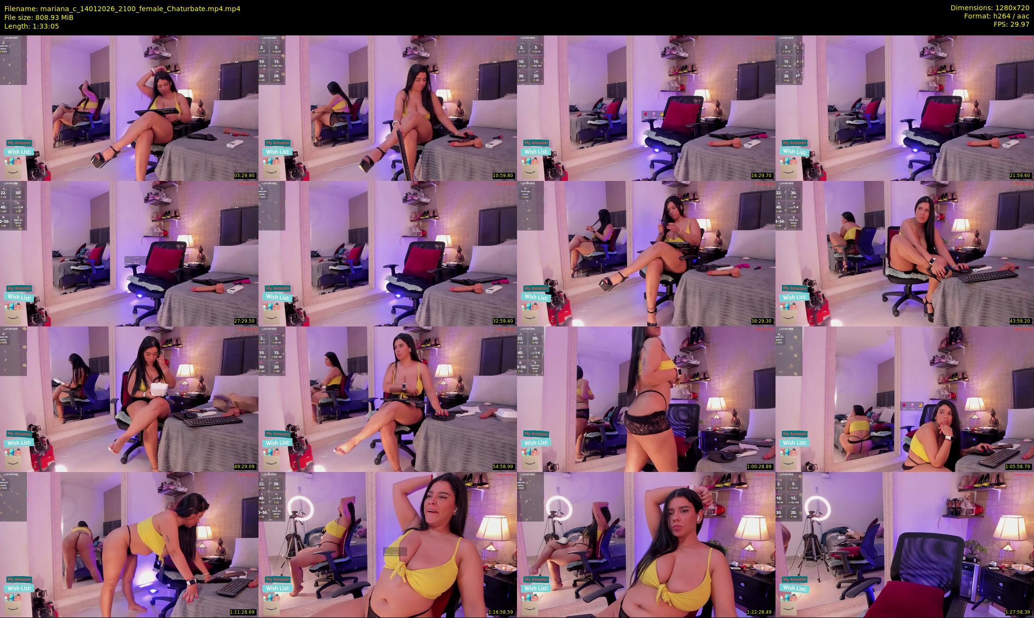 mariana_c — 94 minute Chaturbate female cam show recording, 720p, Jan 14, 2026