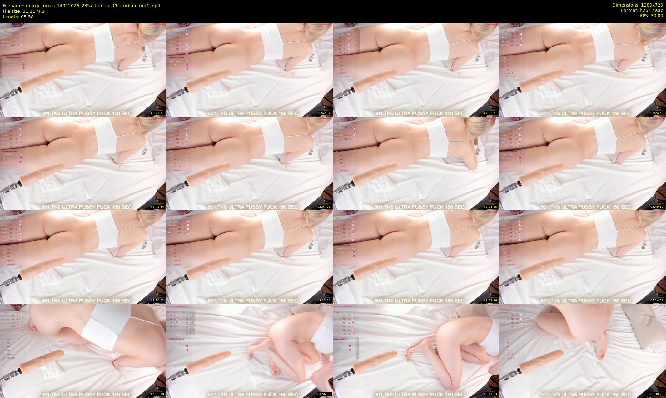 marry_torres — 6 minute Chaturbate female cam show recording, 720p, Jan 14, 2026