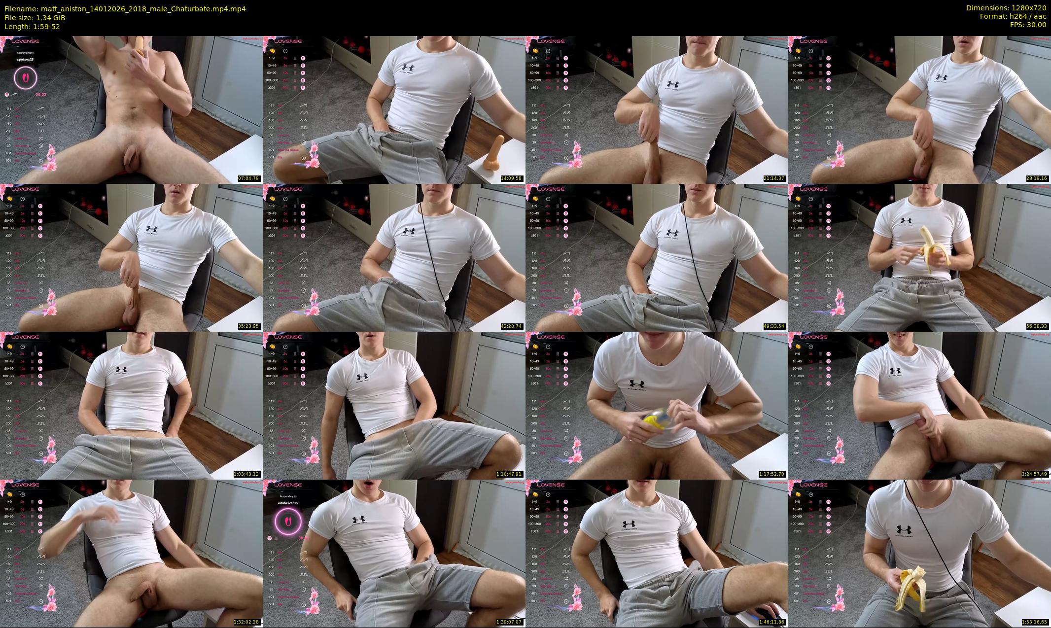 matt_aniston — 120 minute Chaturbate male cam show recording, 720p, Jan 14, 2026