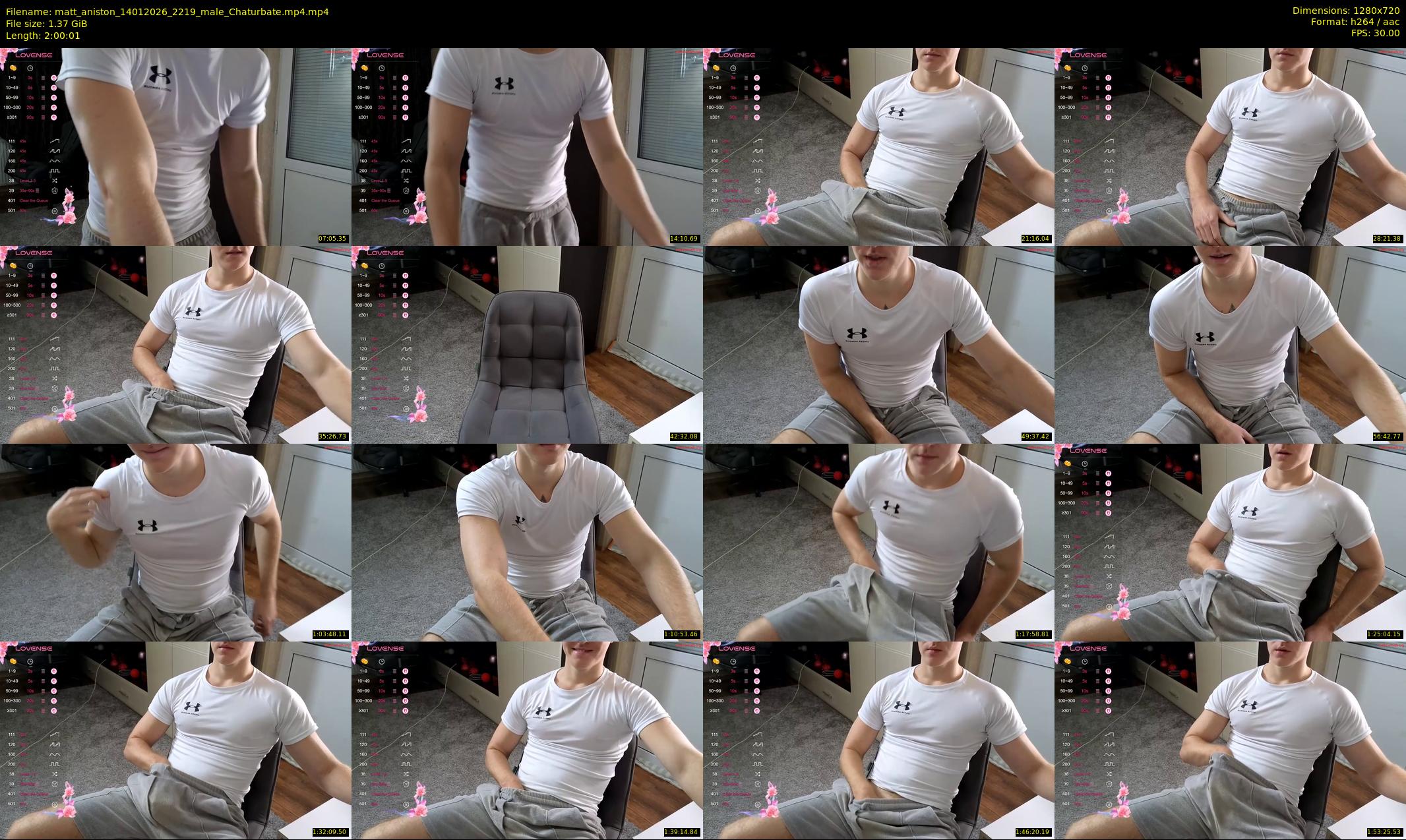 matt_aniston — 121 minute Chaturbate male cam show recording, 720p, Jan 14, 2026