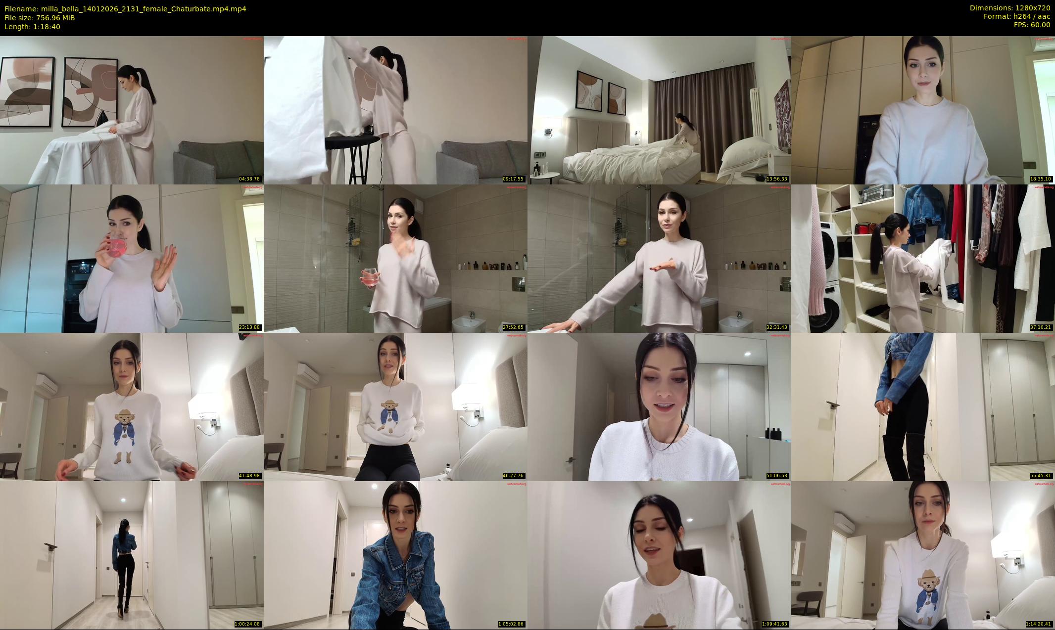 milla_bella — 79 minute Chaturbate female cam show recording, 720p, Jan 14, 2026