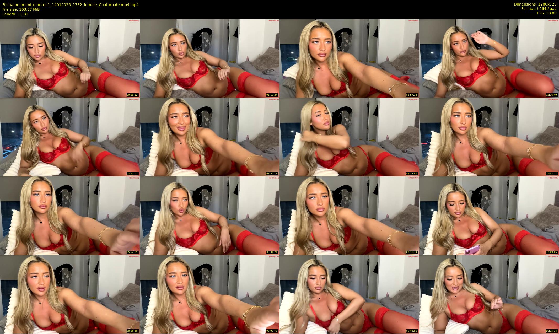 mimi_monroe1 — 12 minute Chaturbate female cam show recording, 720p, Jan 14, 2026
