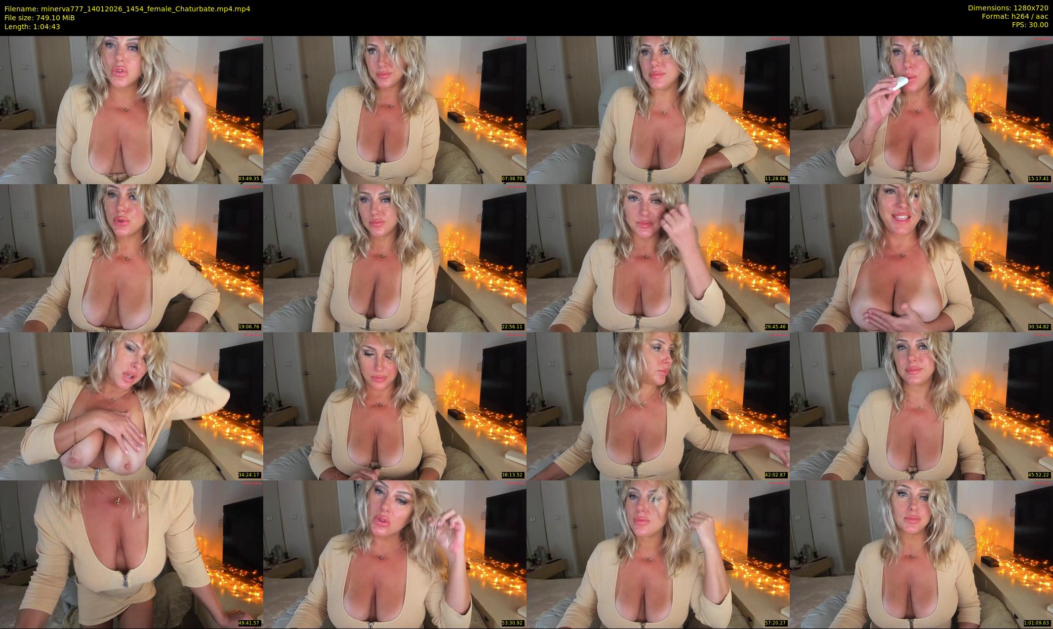 minerva777 — 65 minute Chaturbate female cam show recording, 720p, Jan 14, 2026