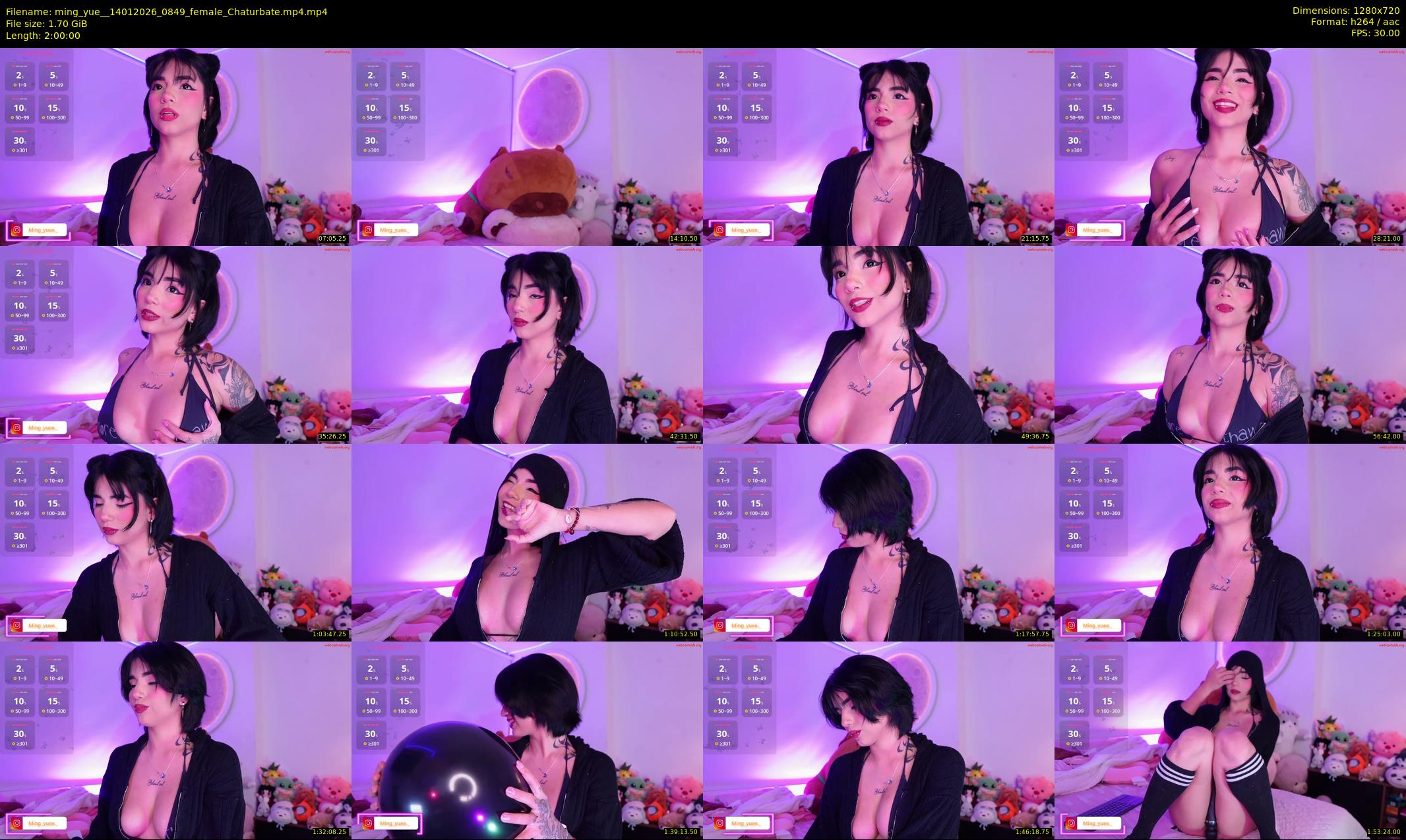 ming_yue_ — 120 minute Chaturbate female cam show recording, 720p, Jan 14, 2026