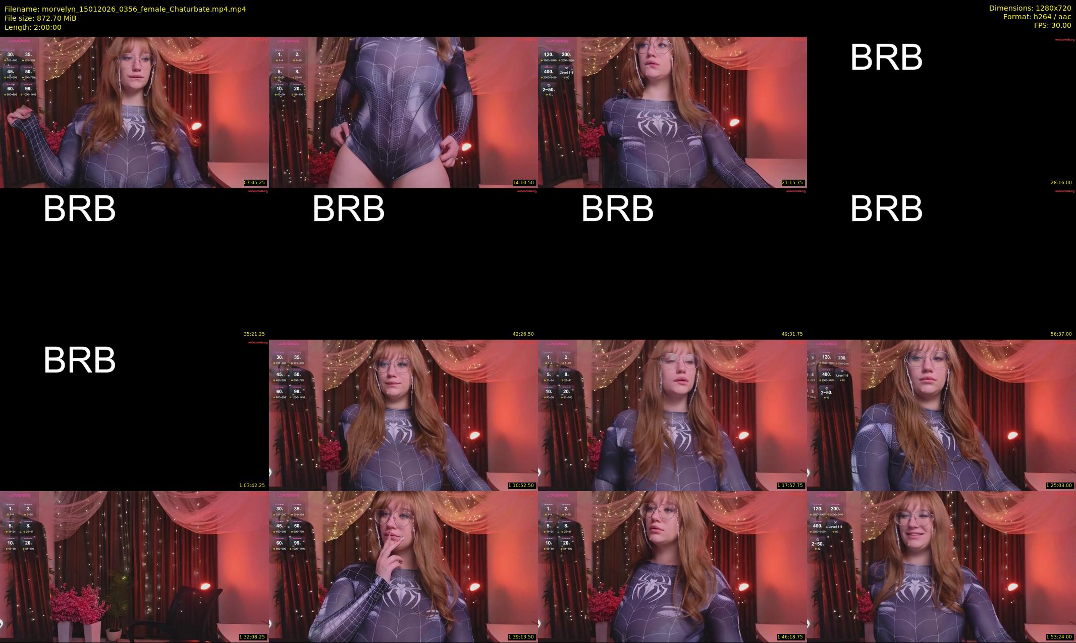 morvelyn — 120 minute Chaturbate female cam show recording, 720p, Jan 15, 2026