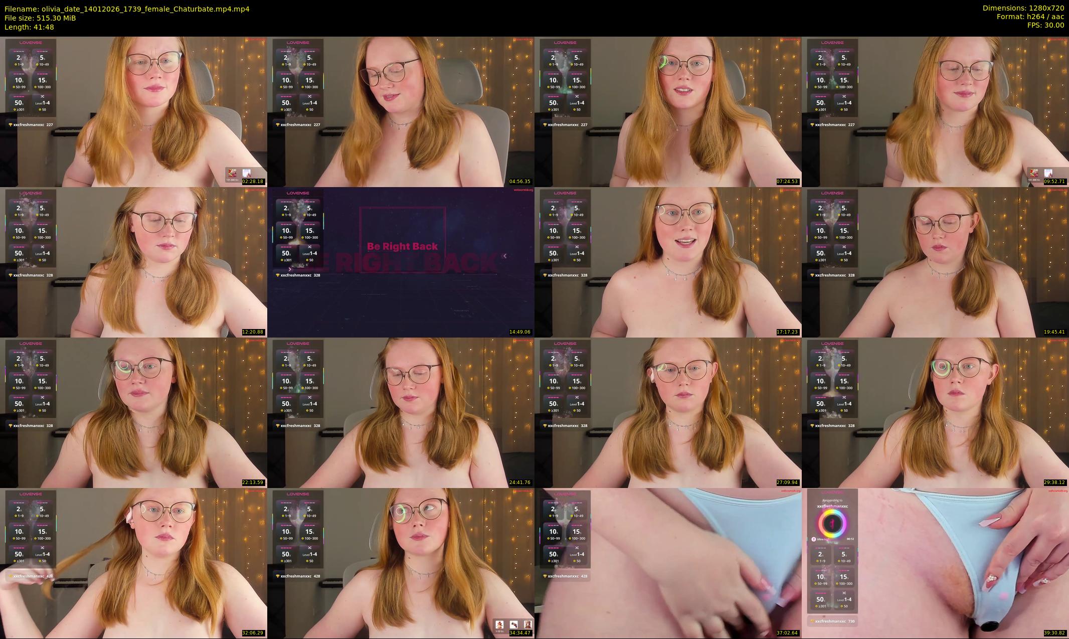 olivia_date — 42 minute Chaturbate female cam show recording, 720p, Jan 14, 2026