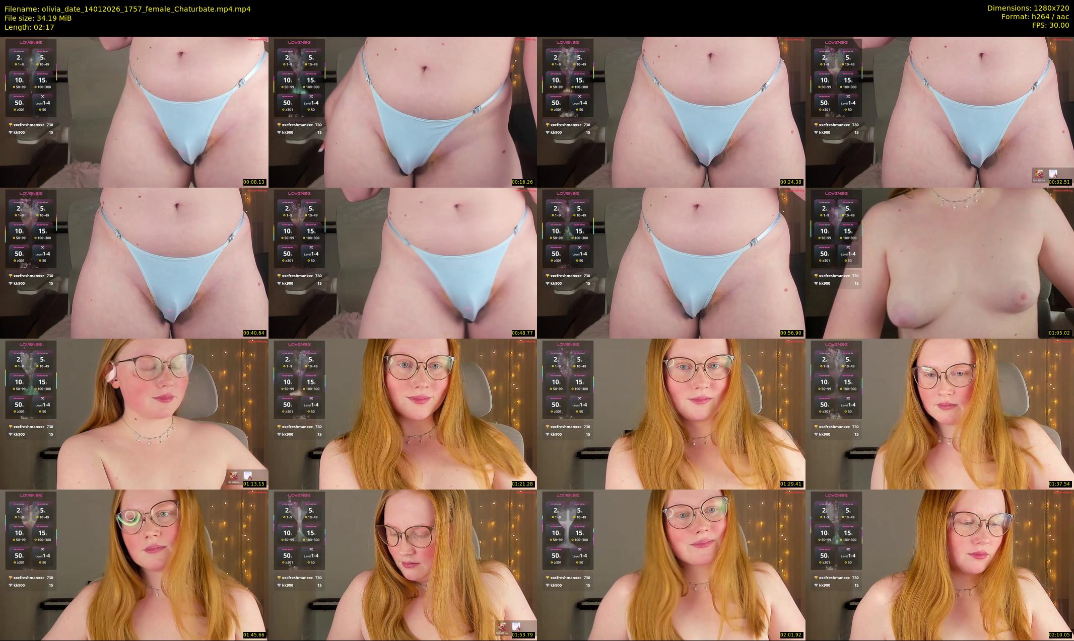 olivia_date — 3 minute Chaturbate female cam show recording, 720p, Jan 14, 2026