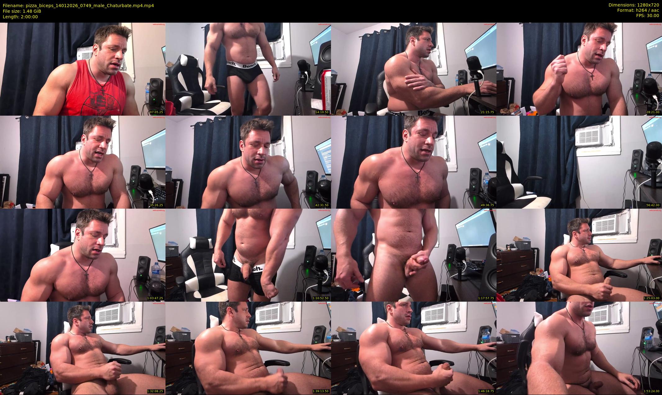 pizza_biceps — 120 minute Chaturbate male cam show recording, 720p, Jan 14, 2026