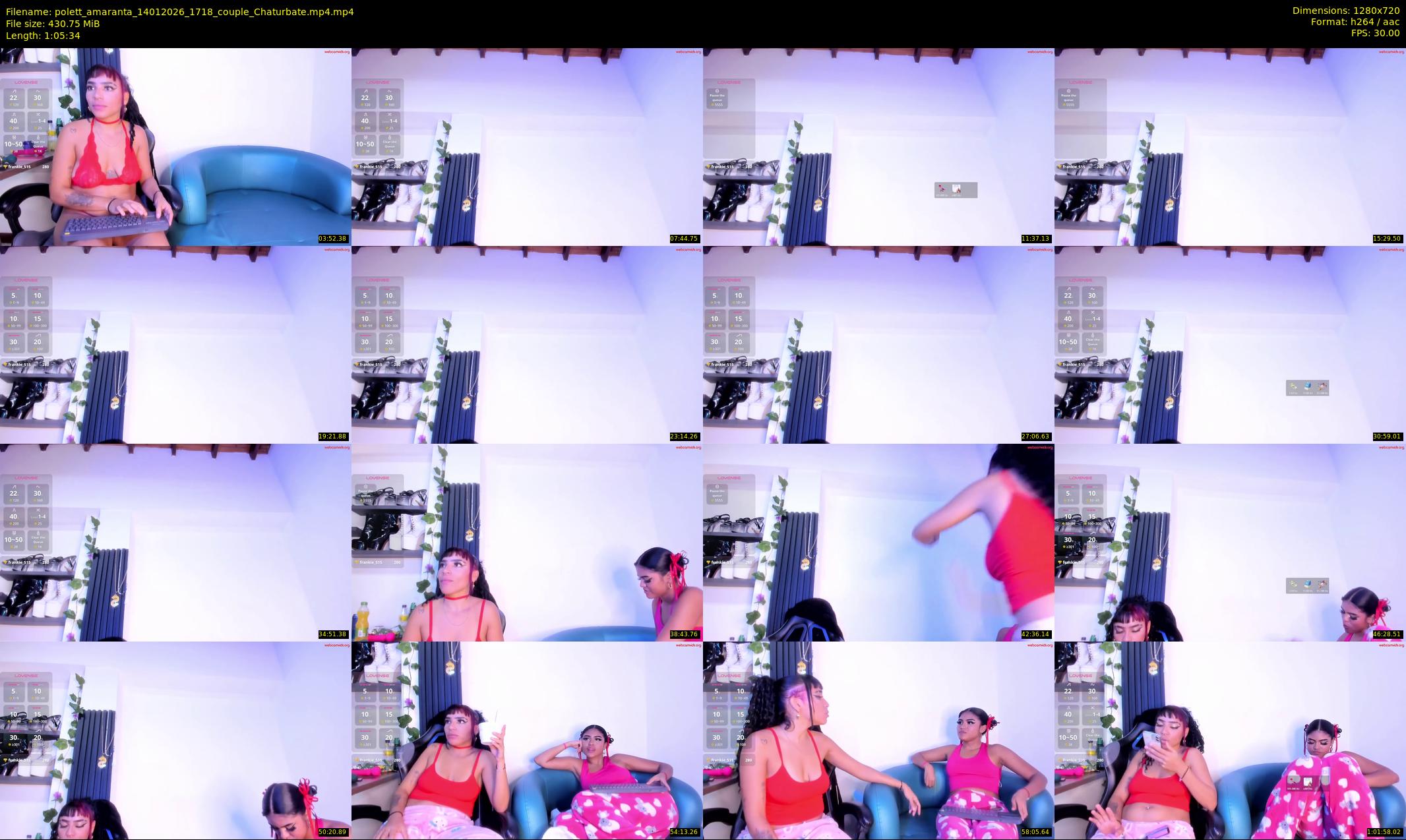 polett_amaranta — 66 minute Chaturbate couple cam show recording, 720p, Jan 14, 2026