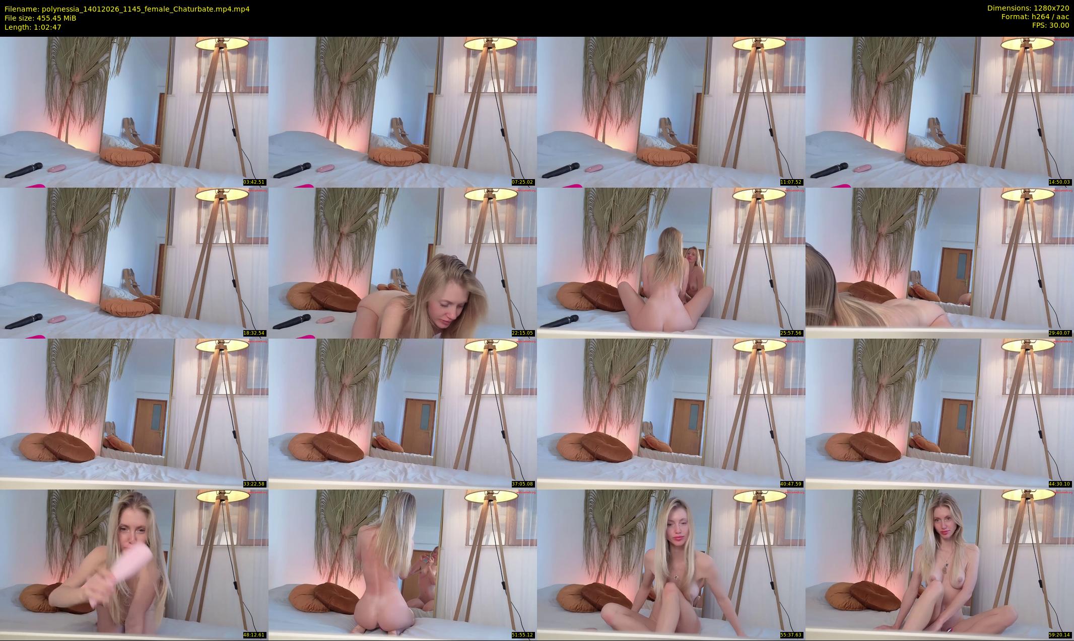 polynessia — 63 minute Chaturbate female cam show recording, 720p, Jan 14, 2026