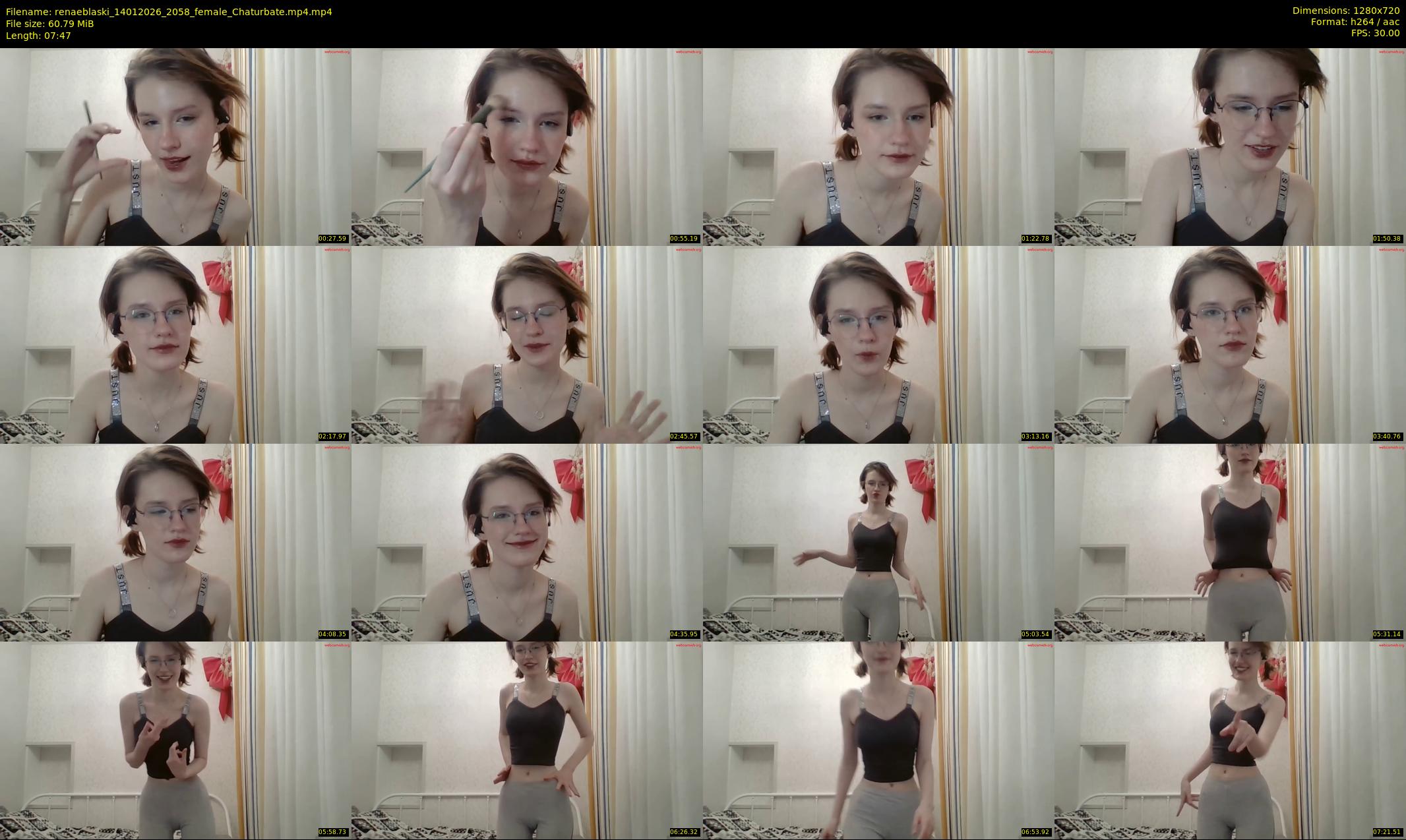 renaeblaski — 8 minute Chaturbate female cam show recording, 720p, Jan 14, 2026