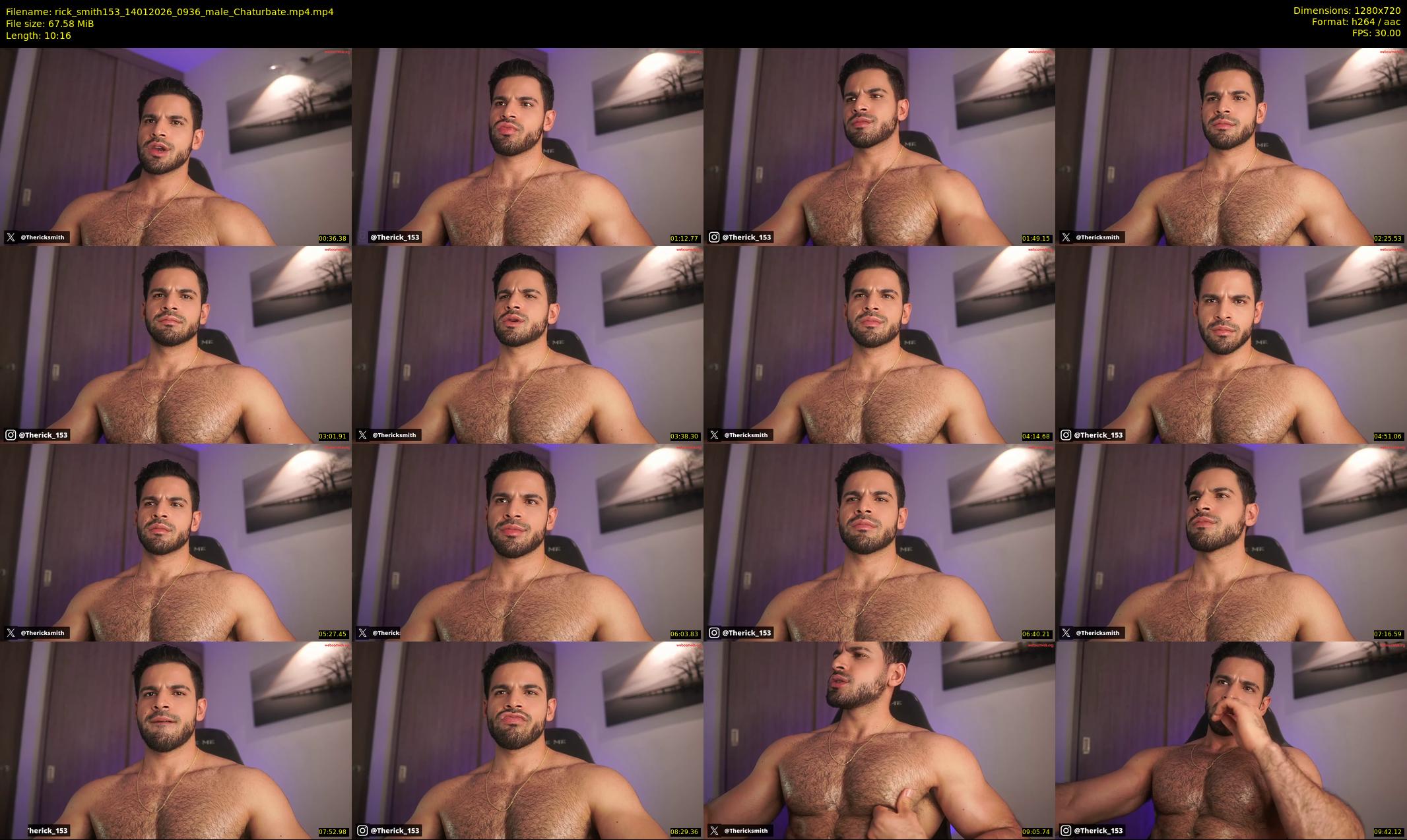 rick_smith153 — 11 minute Chaturbate male cam show recording, 720p, Jan 14, 2026