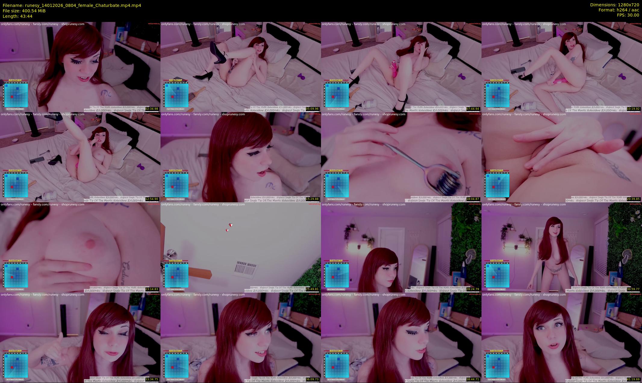runesy — 44 minute Chaturbate female cam show recording, 720p, Jan 14, 2026