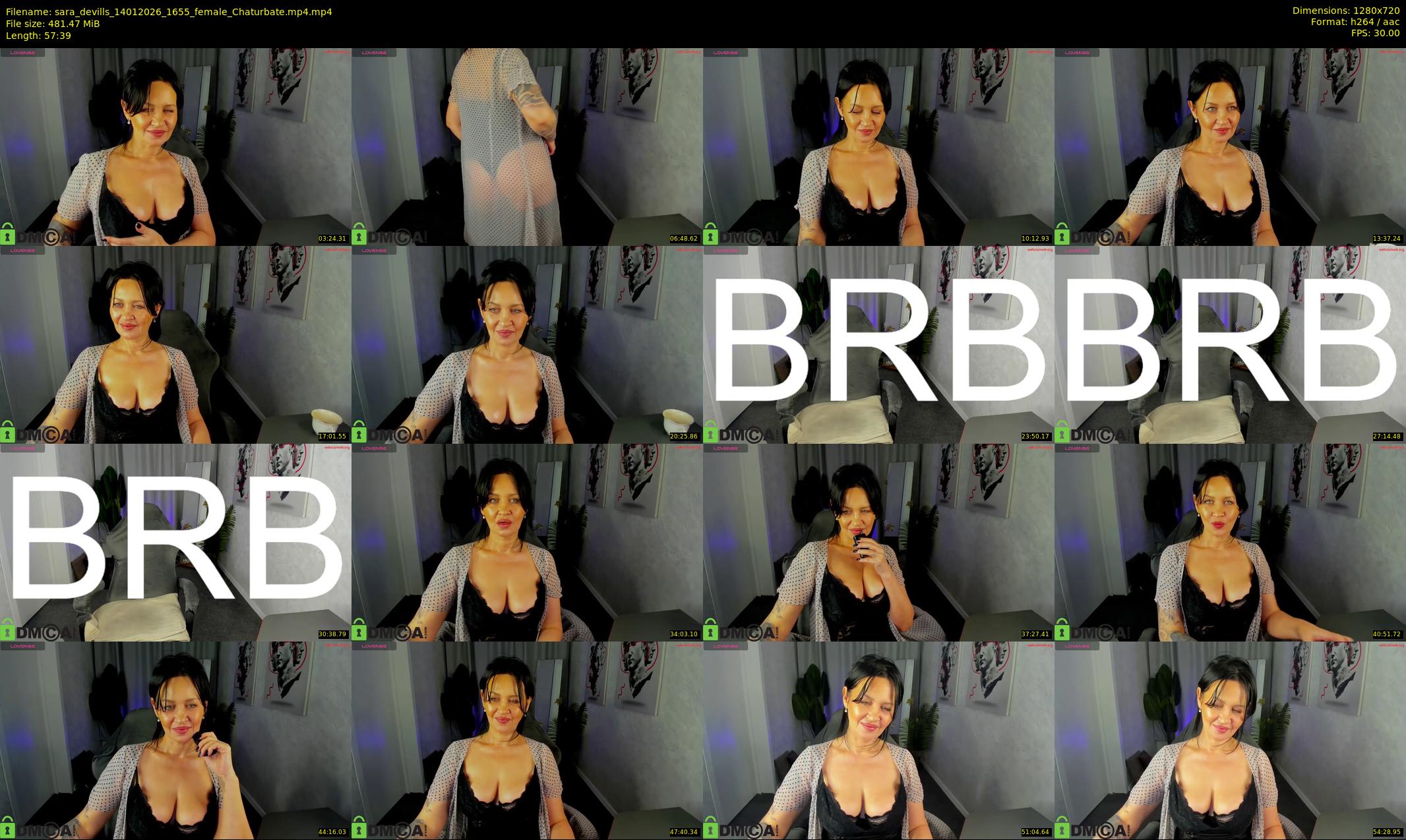 sara_devills — 58 minute Chaturbate female cam show recording, 720p, Jan 14, 2026
