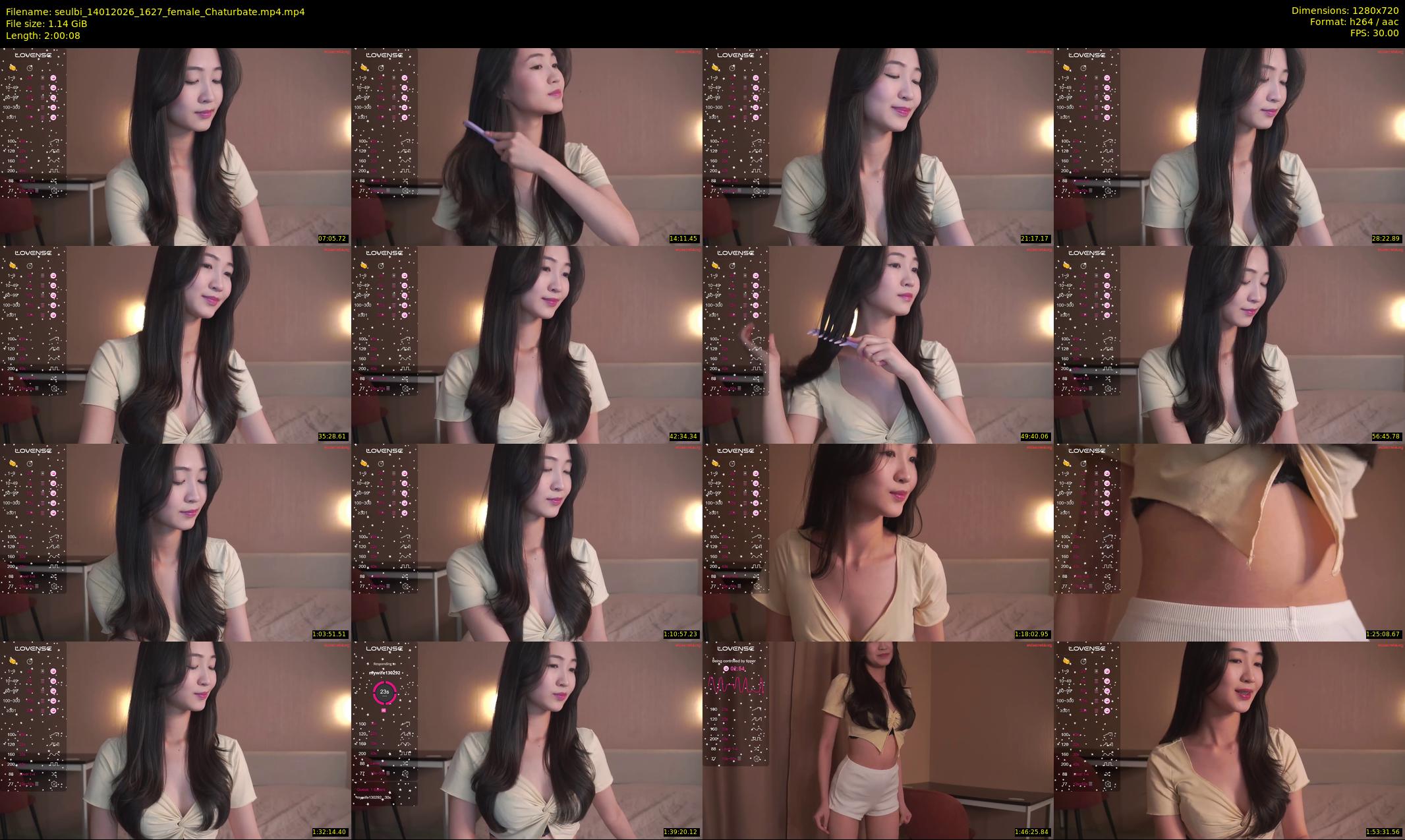 seulbi — 121 minute Chaturbate female cam show recording, 720p, Jan 14, 2026