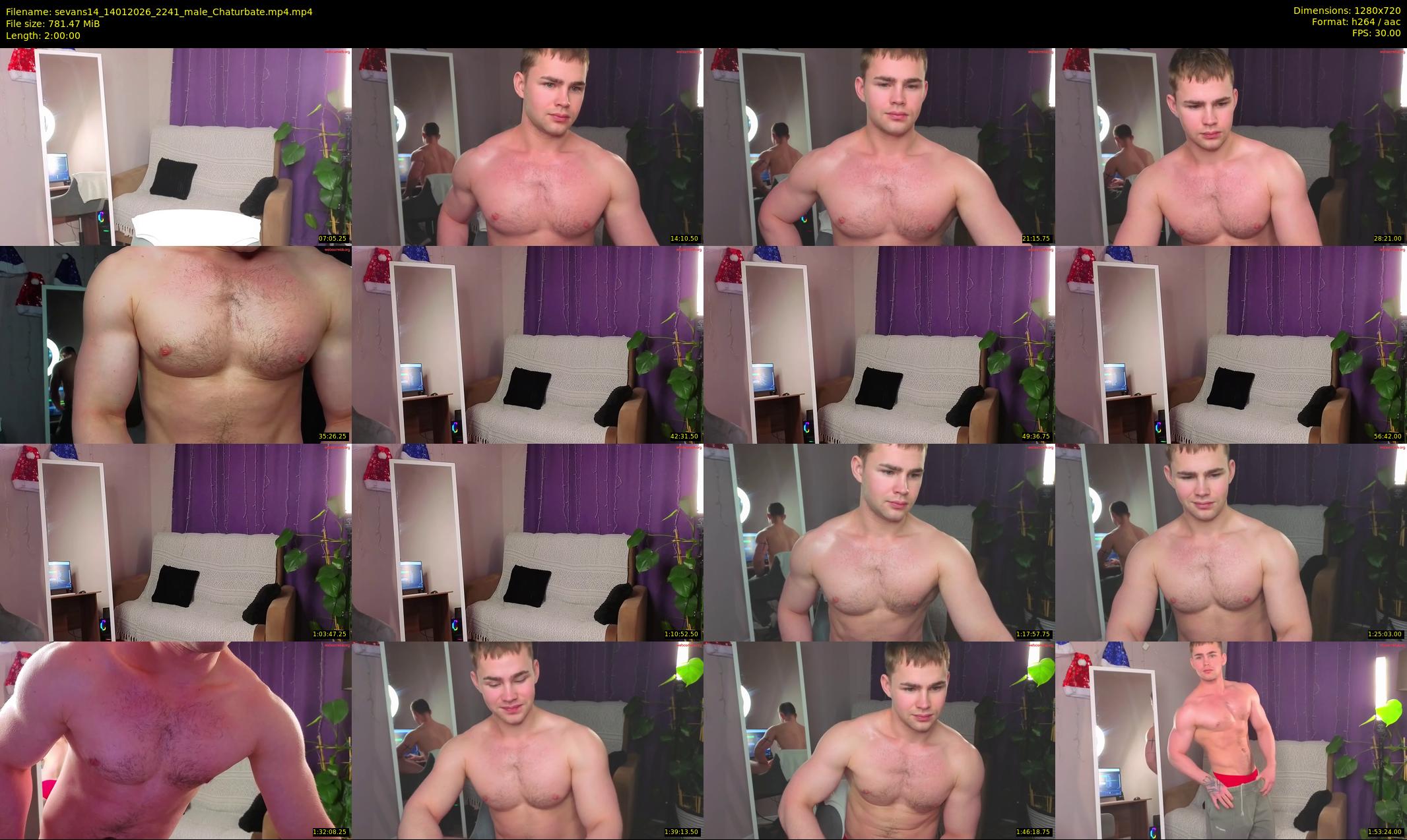 sevans14 — 120 minute Chaturbate male cam show recording, 720p, Jan 14, 2026