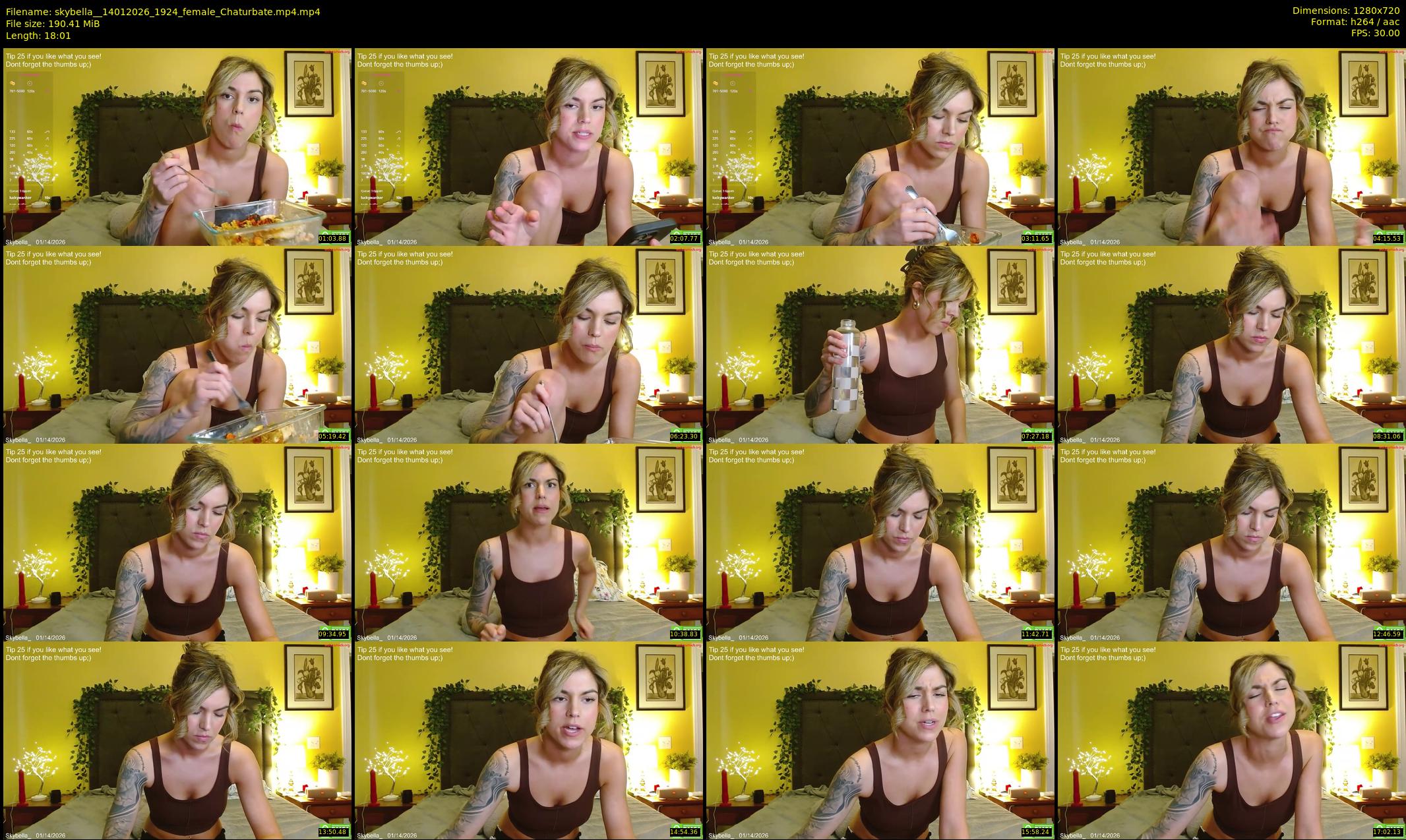 skybella_ — 19 minute Chaturbate female cam show recording, 720p, Jan 14, 2026
