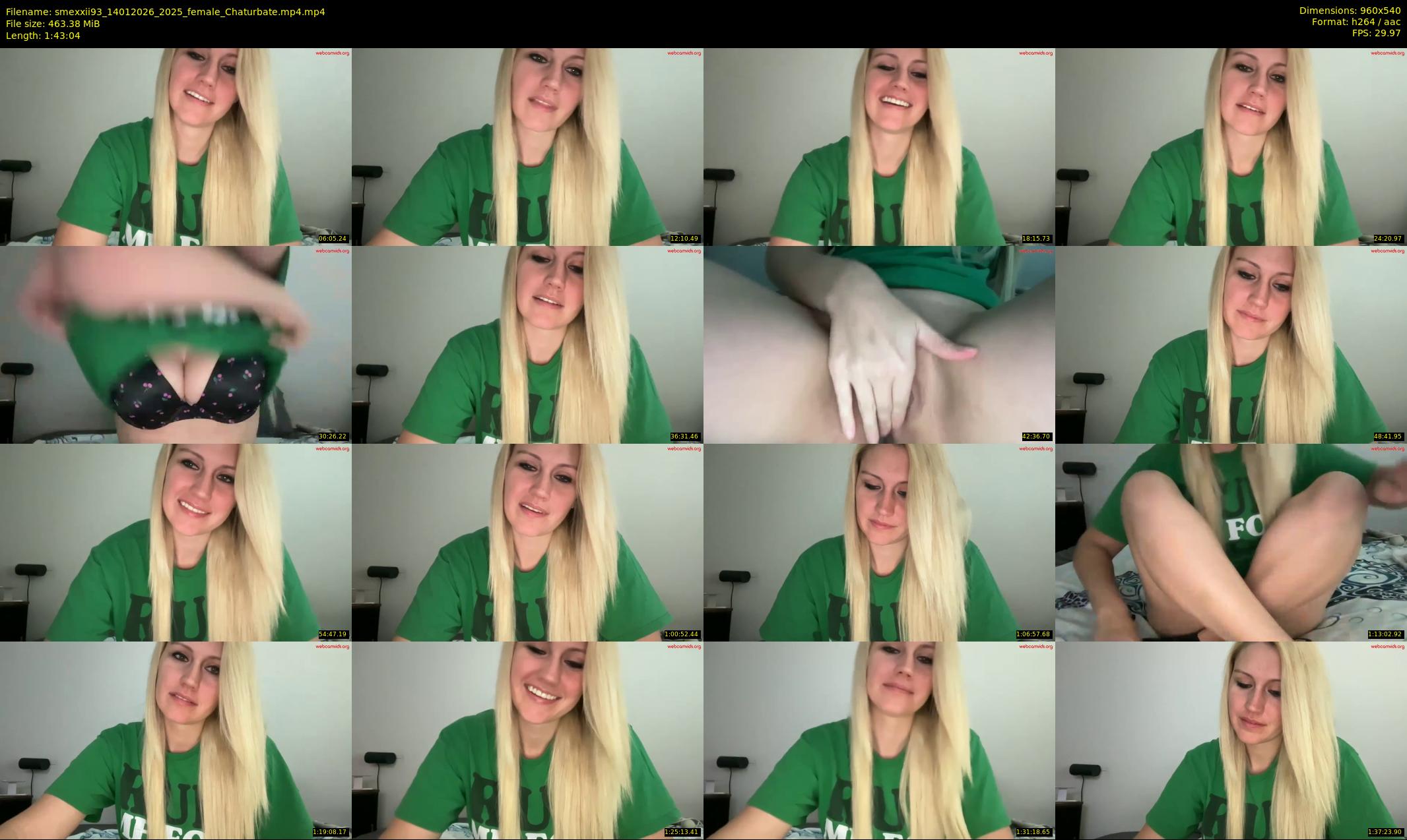 smexxii93 — 104 minute Chaturbate female cam show recording, 480p, Jan 14, 2026