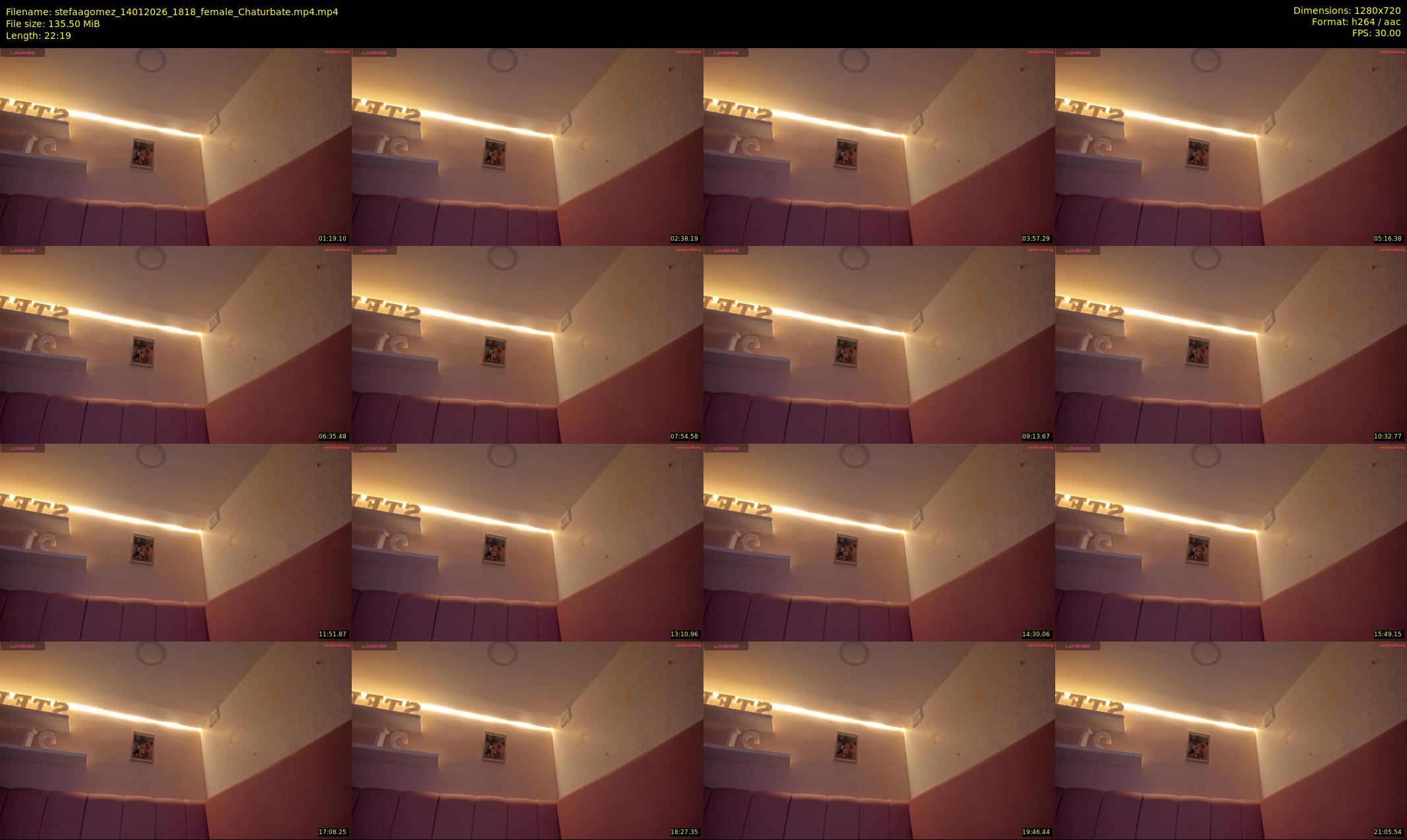 stefaagomez — 23 minute Chaturbate female cam show recording, 720p, Jan 14, 2026