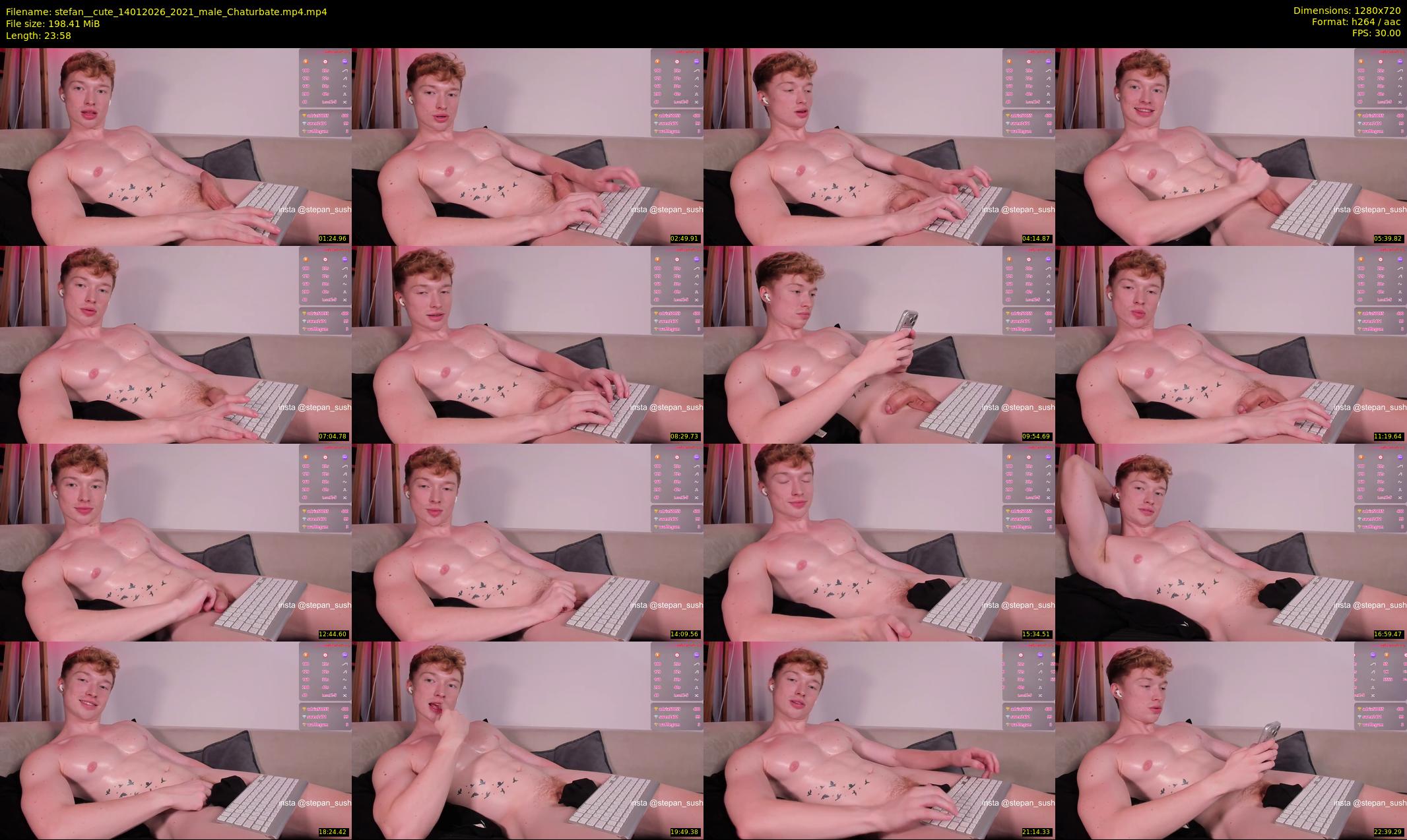 stefan__cute — 24 minute Chaturbate male cam show recording, 720p, Jan 14, 2026