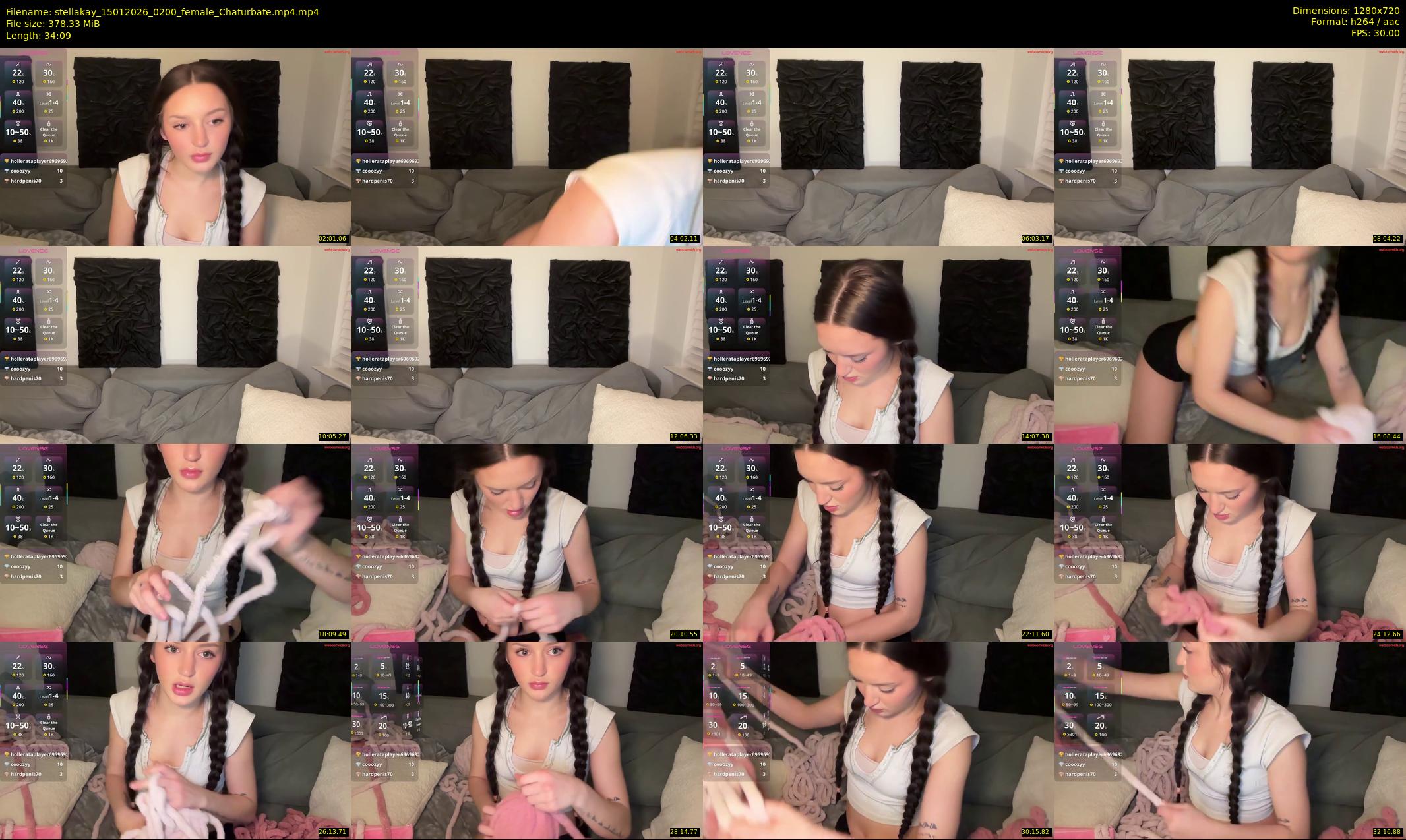 stellakay — 35 minute Chaturbate female cam show recording, 720p, Jan 15, 2026