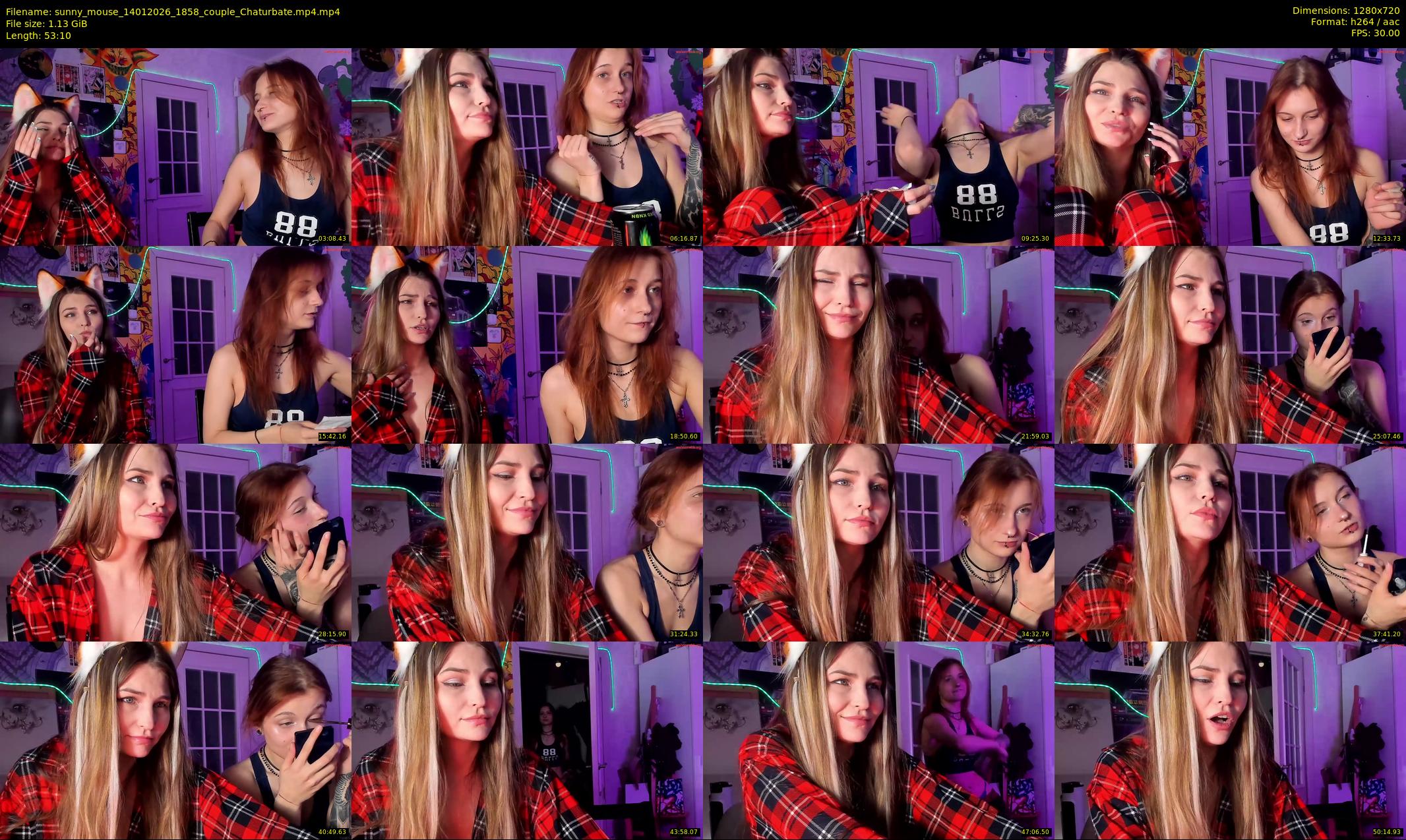 sunny_mouse — 54 minute Chaturbate female cam show recording, 720p, Jan 14, 2026