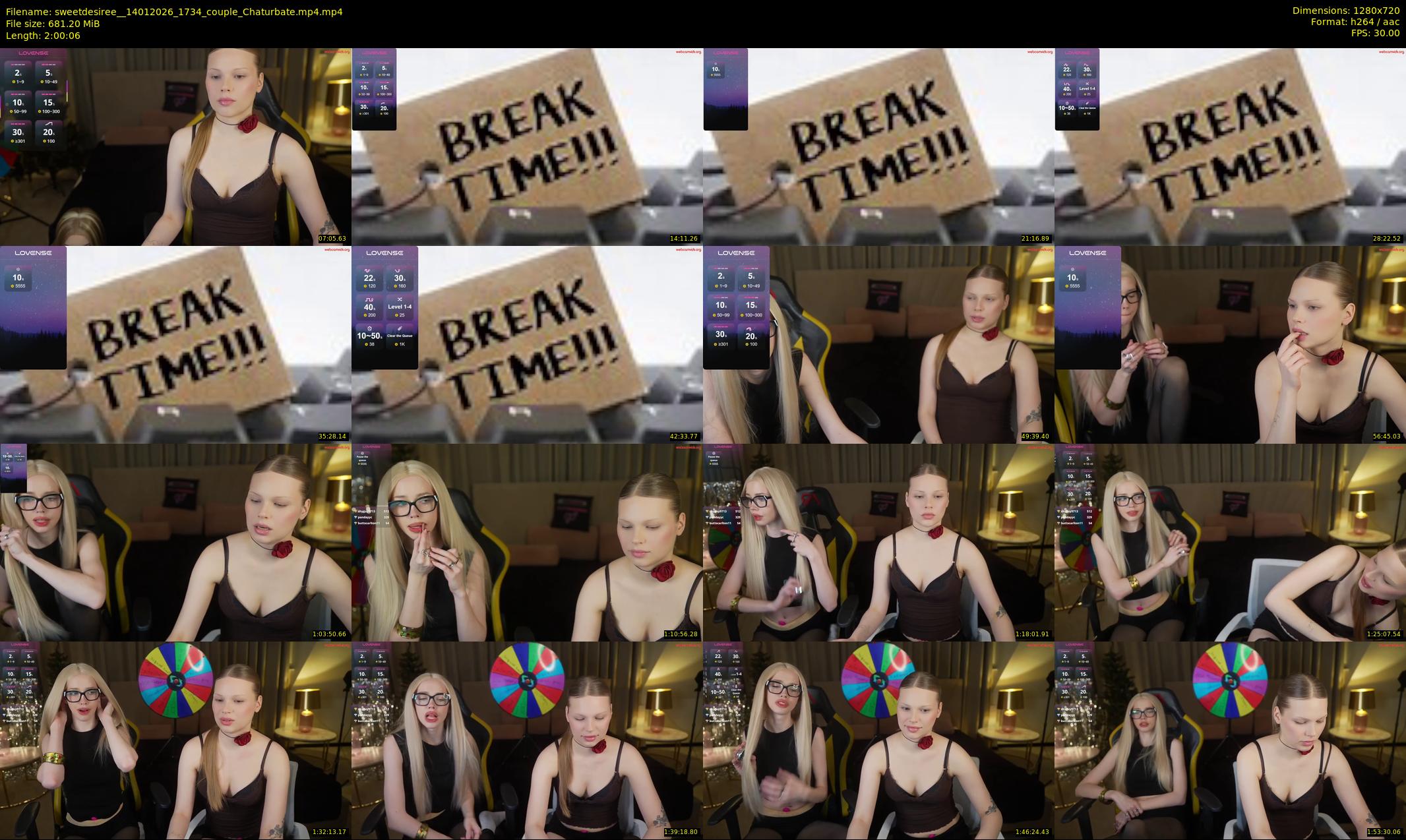 sweetdesiree_ — 121 minute Chaturbate couple cam show recording, 720p, Jan 14, 2026