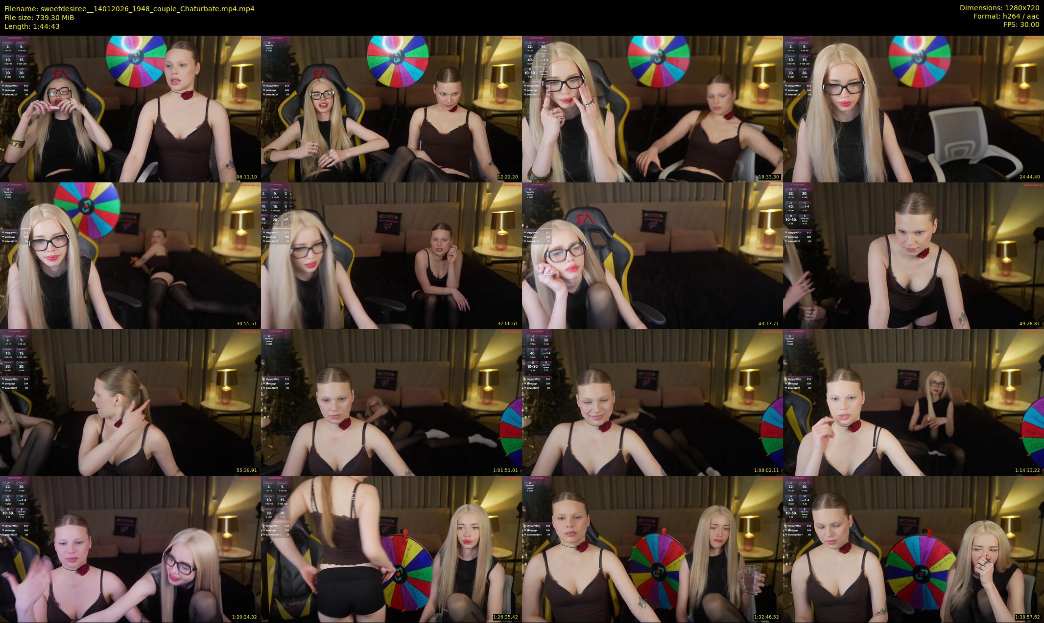 sweetdesiree_ — 105 minute Chaturbate couple cam show recording, 720p, Jan 14, 2026