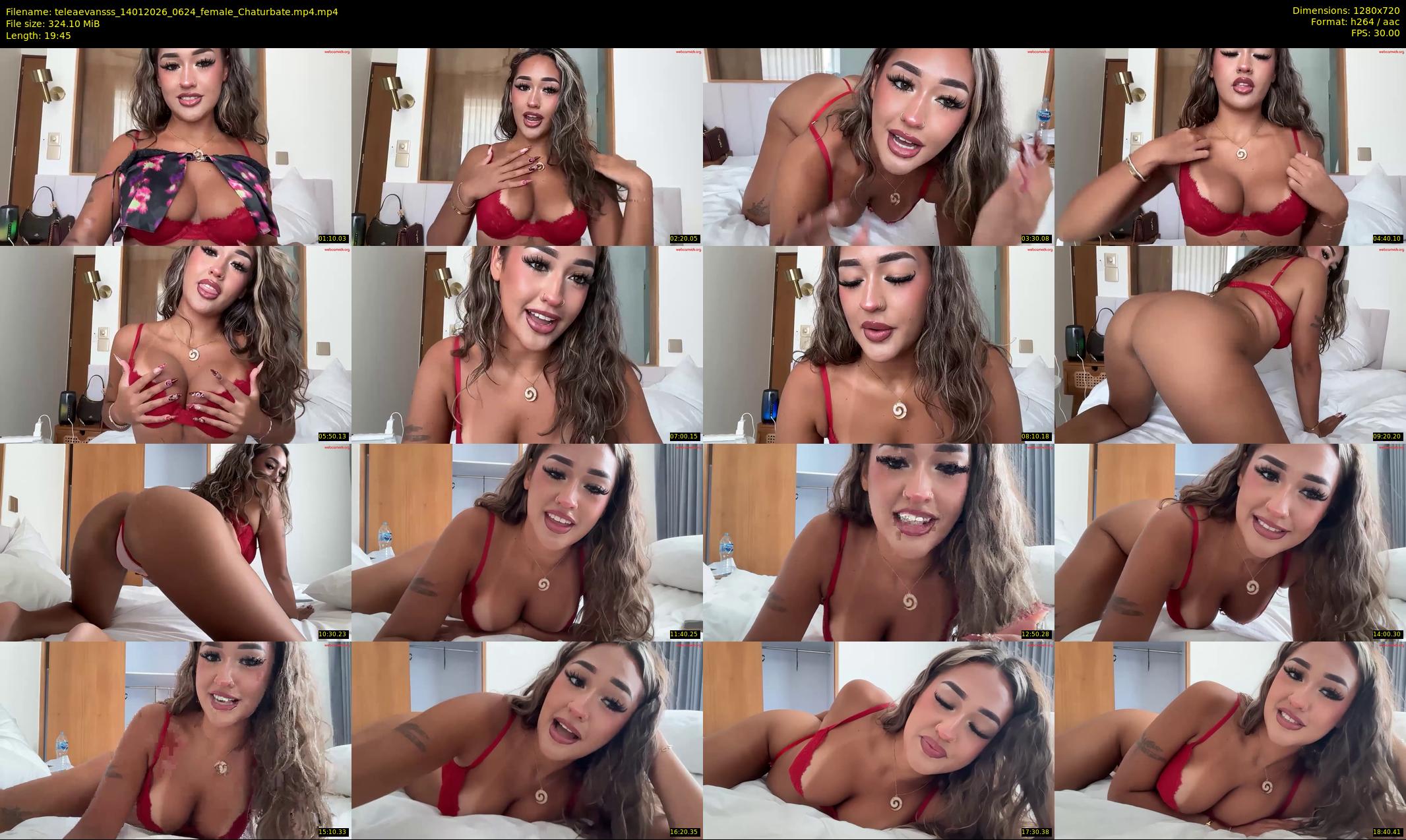 teleaevansss — 20 minute Chaturbate female cam show recording, 720p, Jan 14, 2026