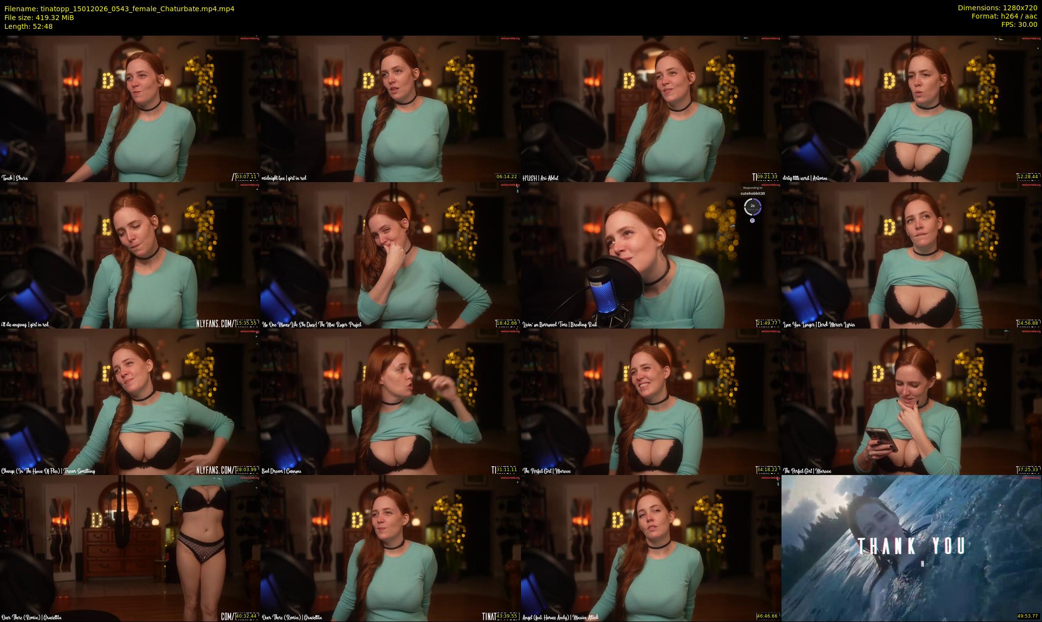 tinatopp — 53 minute Chaturbate female cam show recording, 720p, Jan 15, 2026